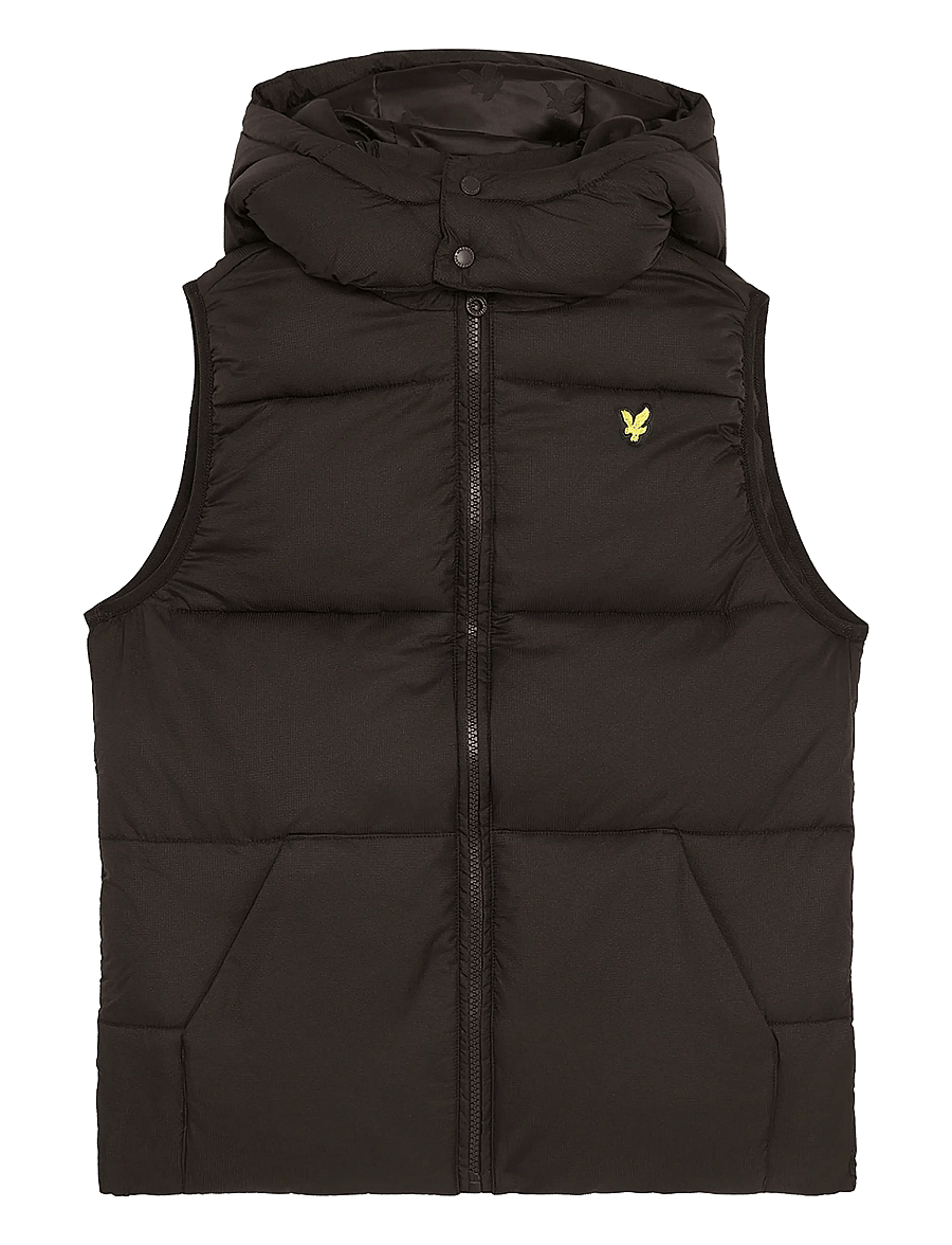 Lyle & Scott - Ripstop Quilted Gilet - shoppa efter ålder - z865 jet black - 0