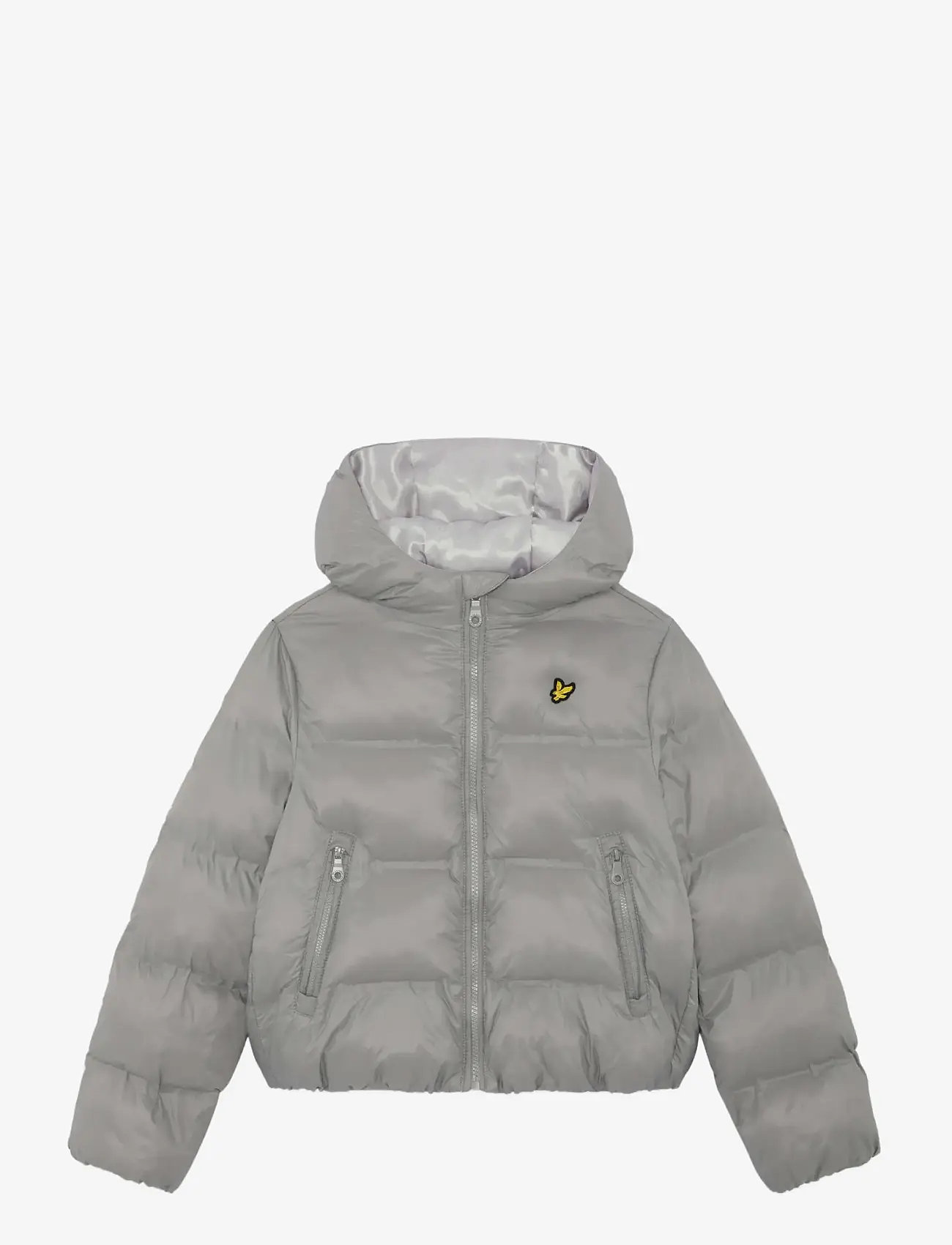 Lyle & Scott - Cropped Puffer Coat - dunjackor & fodrade jackor - x852 sharkskin - 0