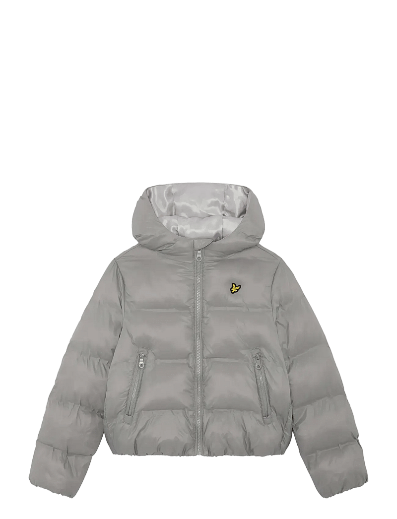 Lyle & Scott - Cropped Puffer Coat - winterjacke - x852 sharkskin - 0