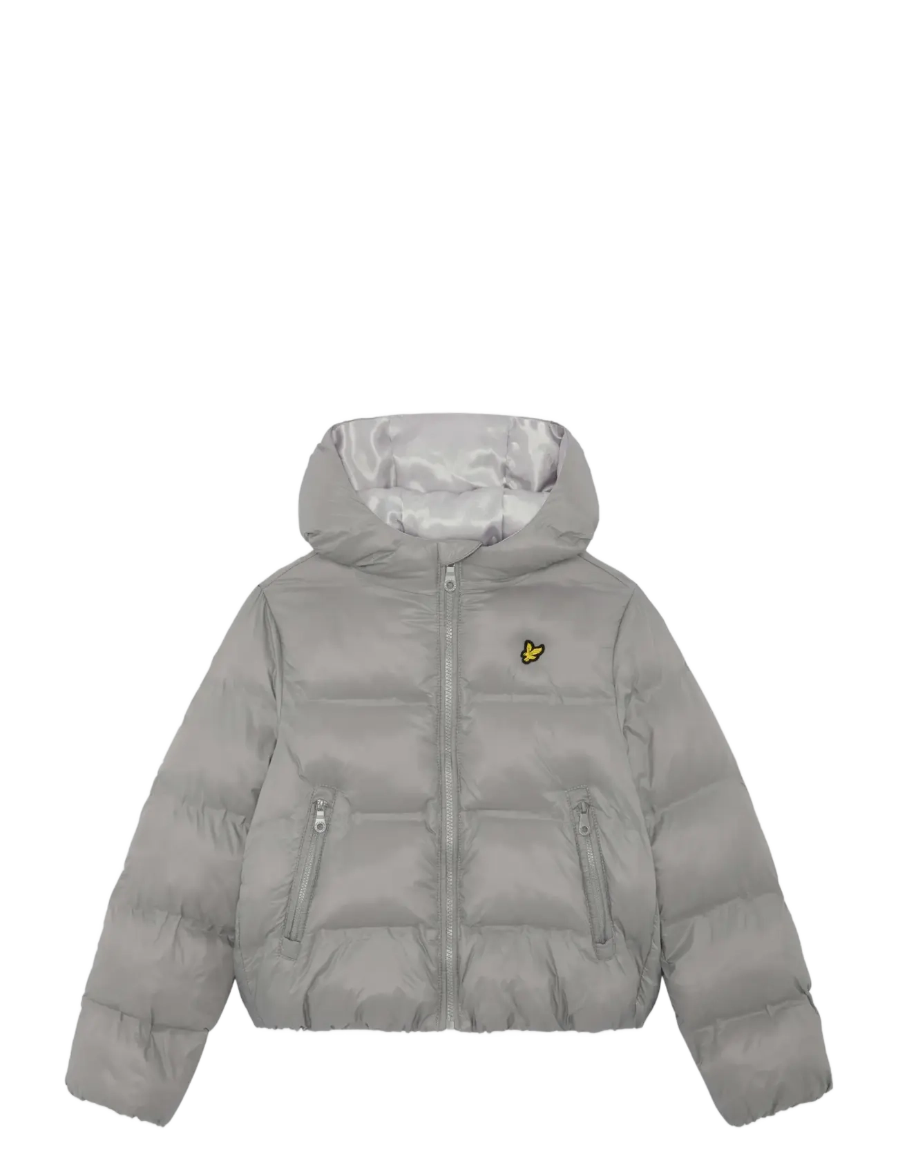 Lyle & Scott Cropped Puffer Coat - 4 for 3 - X852 SHARKSKIN / grey