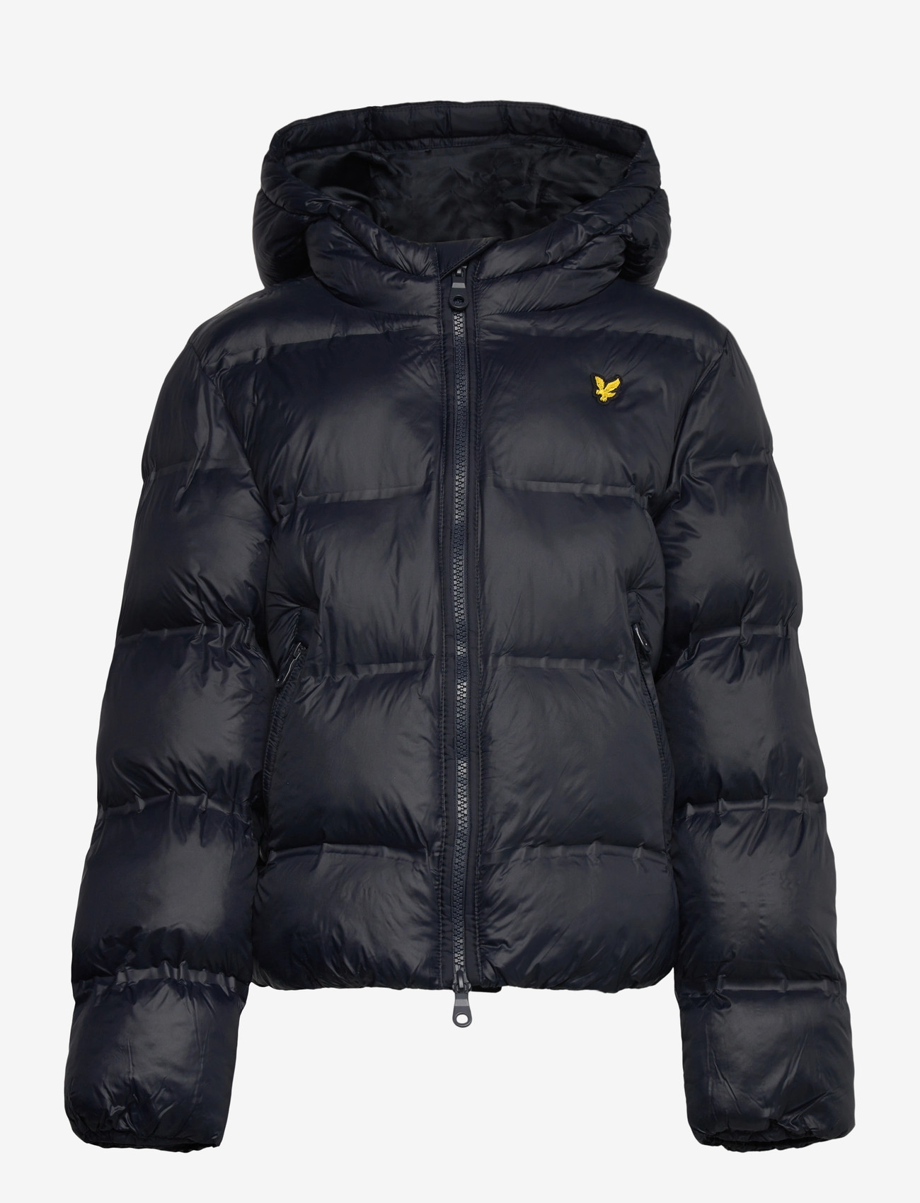 Lyle & Scott - Cropped Puffer Coat - talvejope - z271 dark navy - 0
