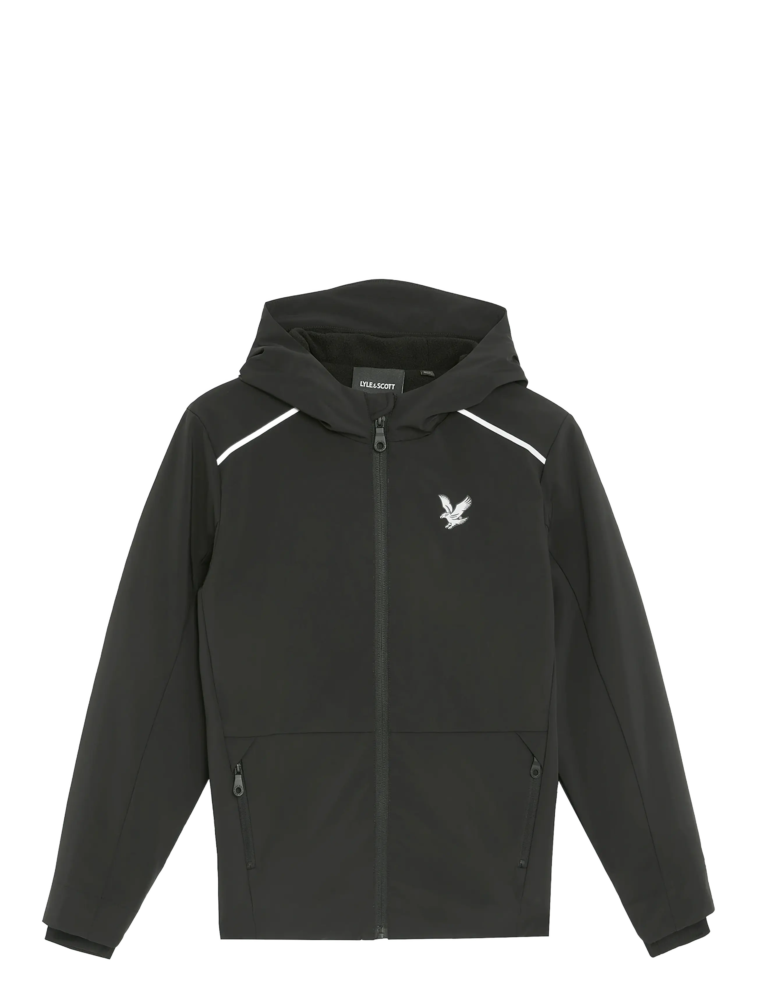 Lyle & Scott Padded Jacket, 10-11, Jackets Coats, Schwarz - Puffer Padded, Kinder