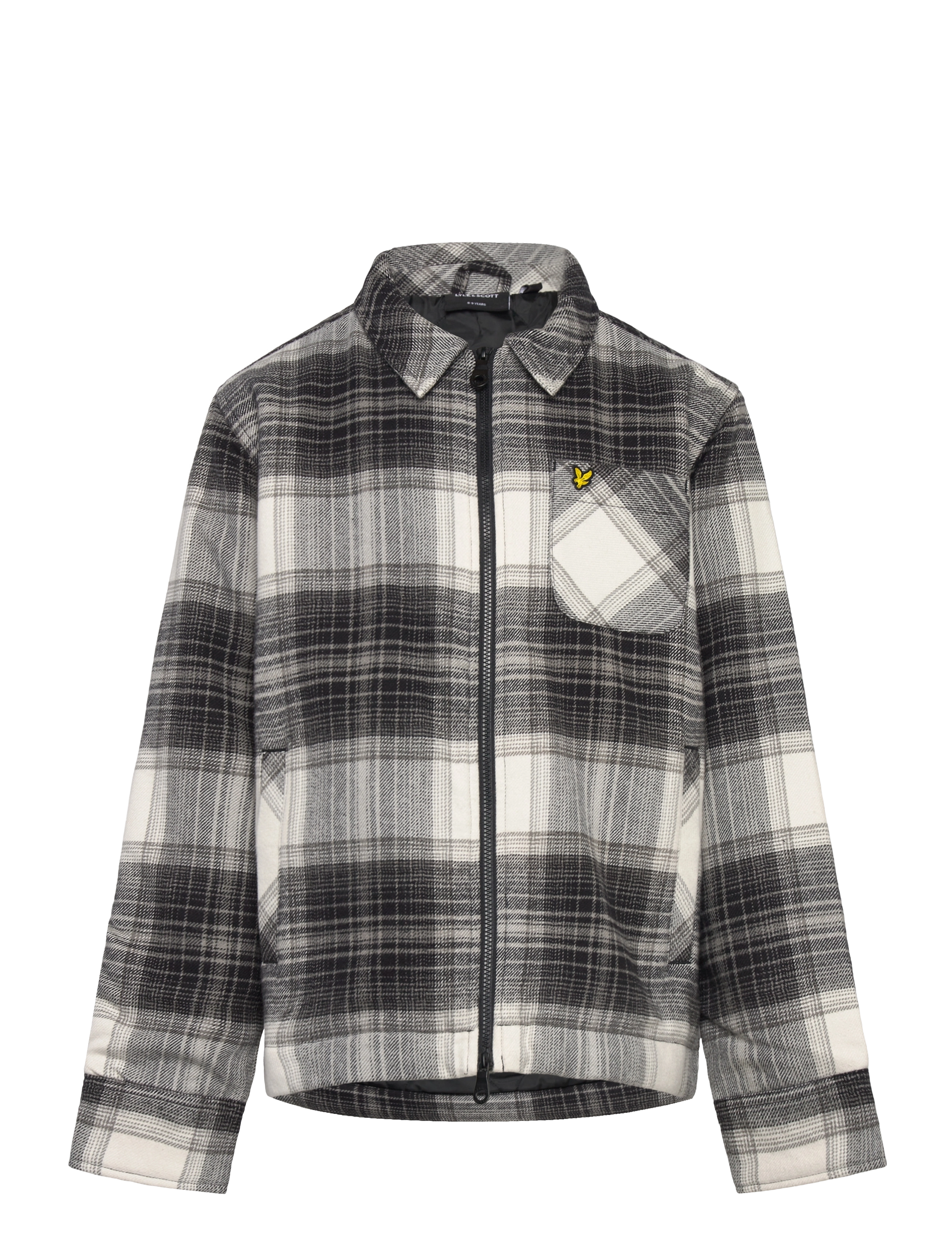 Lyle & Scott Brushed Check Jacket - Oberbekleidung - Z865 JET BLACK / multi
