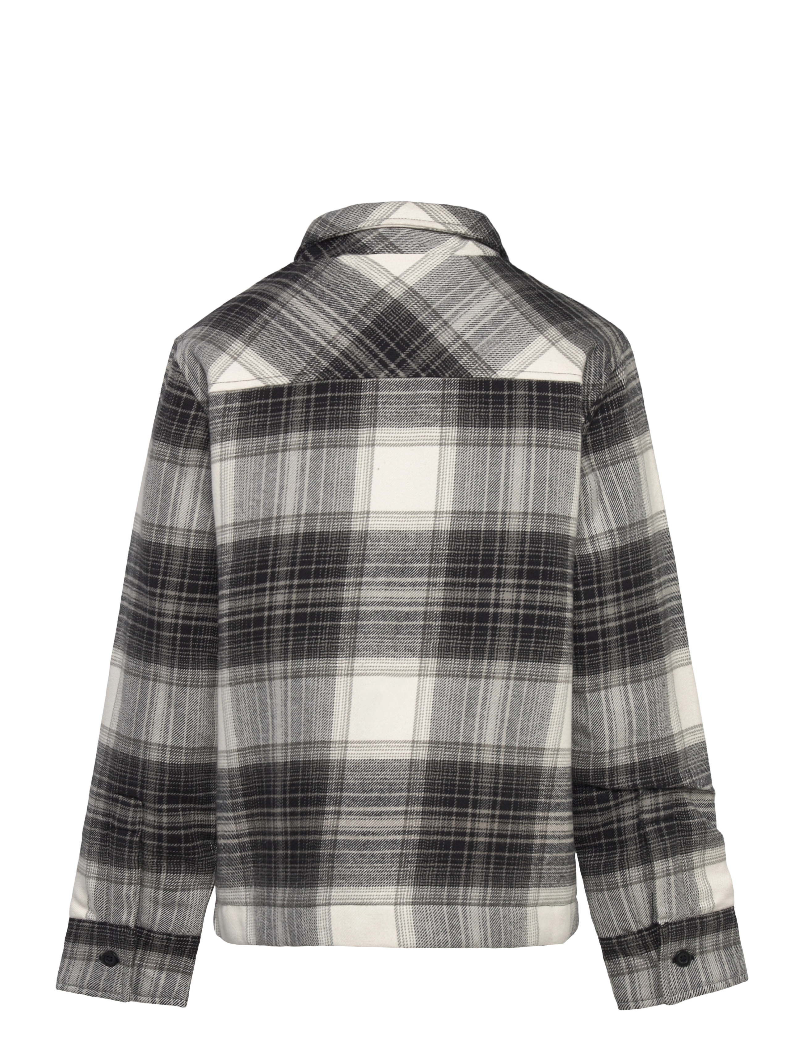 Lyle & Scott - Brushed Check Jacket - overshirts - z865 jet black - 1
