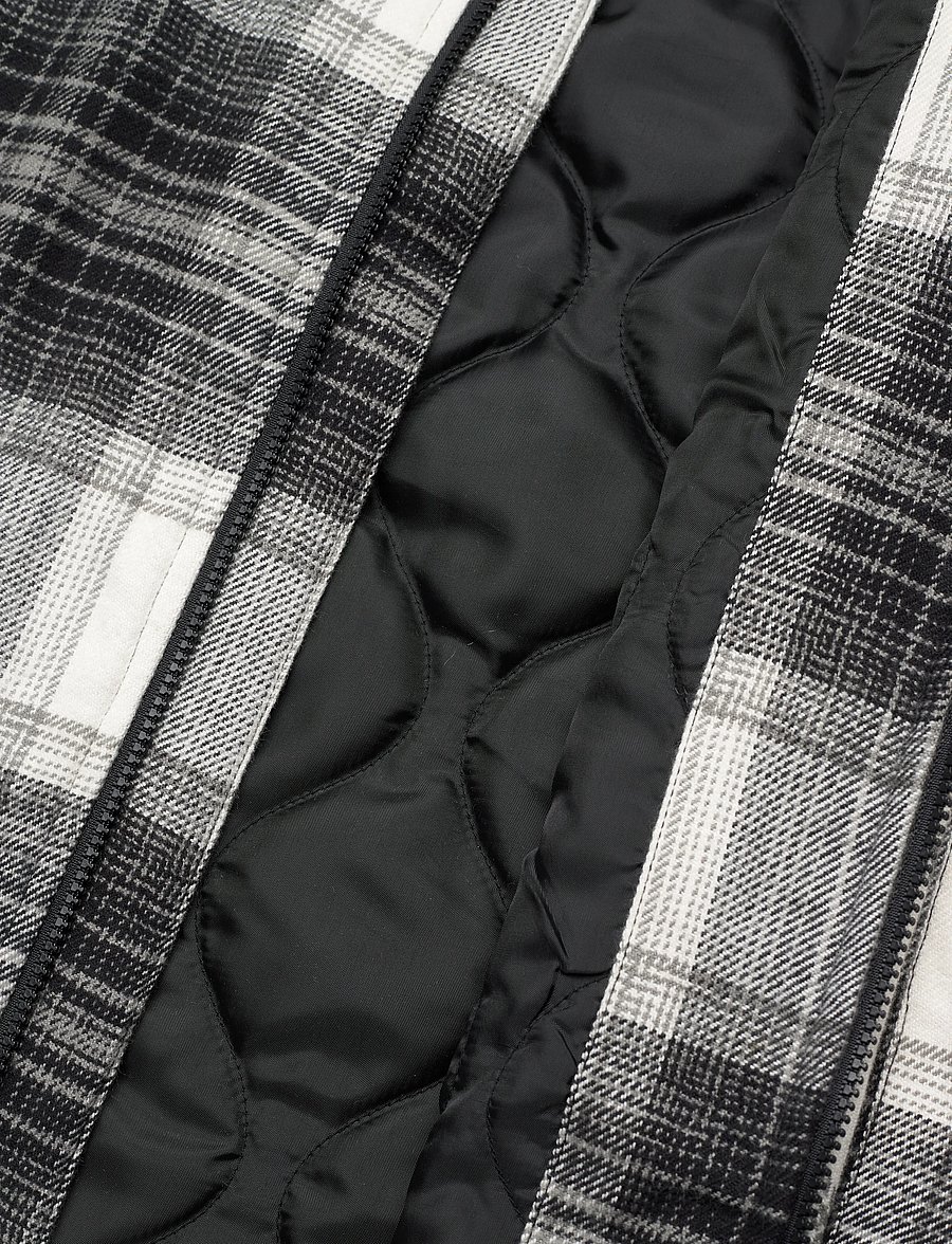 Lyle & Scott - Brushed Check Jacket - overshirts - z865 jet black - 5