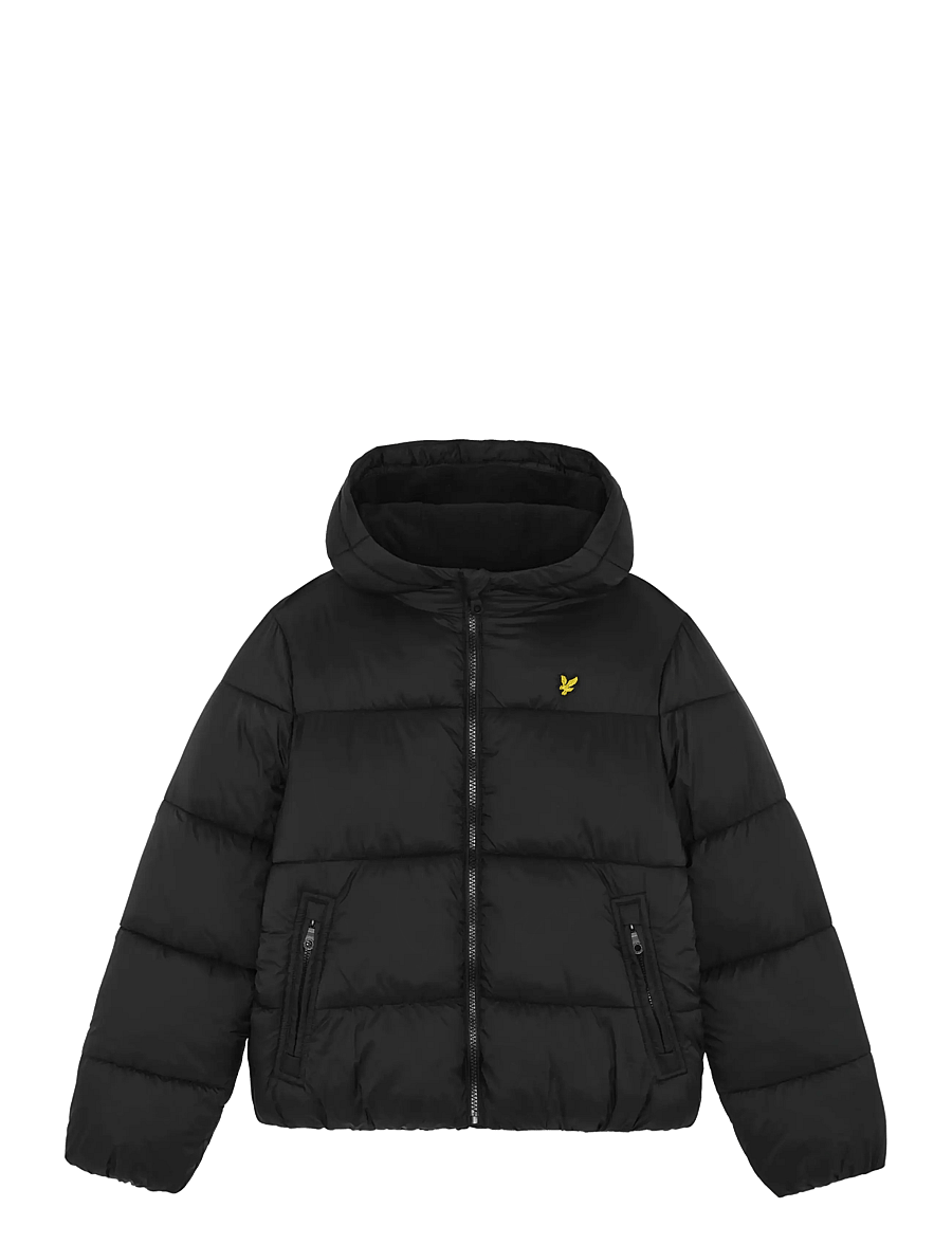 Lyle & Scott - Fleece Lined Padded Jacket - jet black - 0