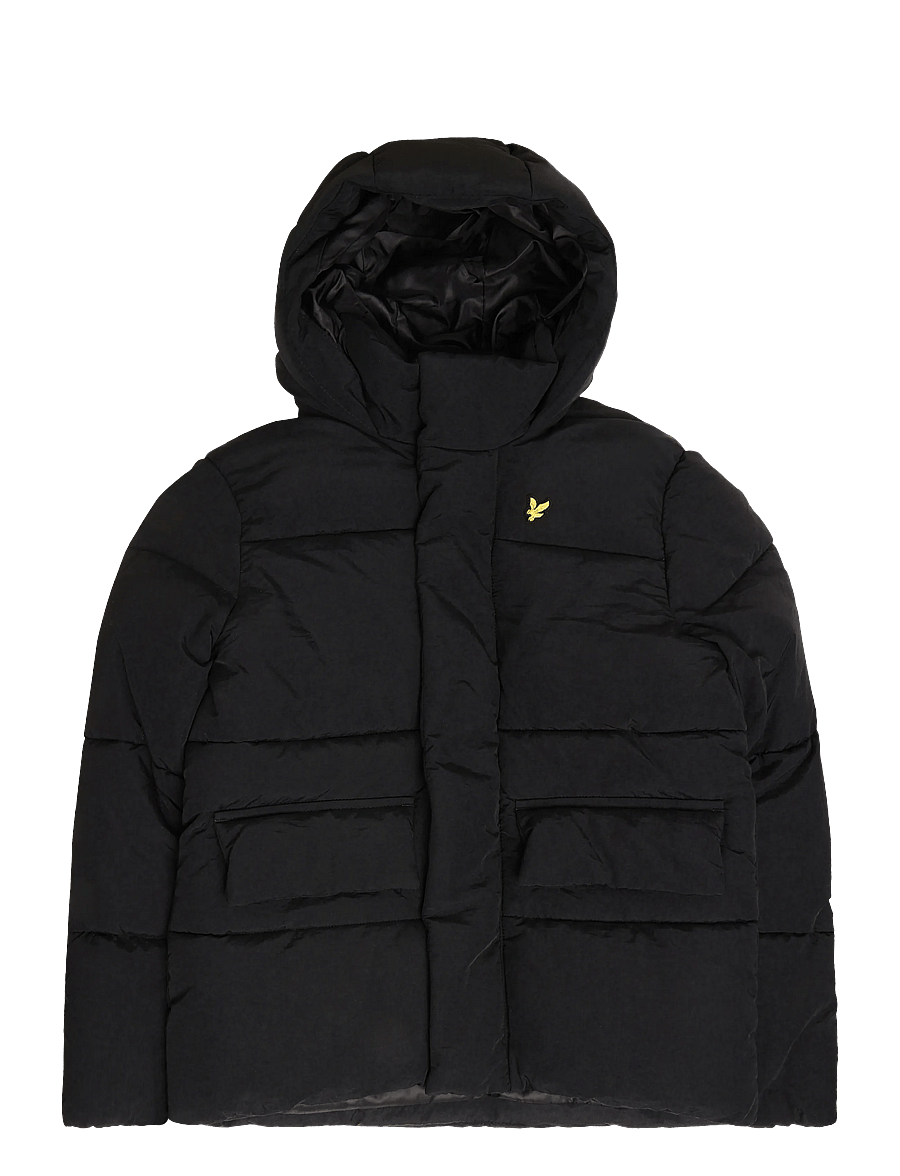 Lyle & Scott - Nylon Padded Coat - quiltede jakker - jet black - 0