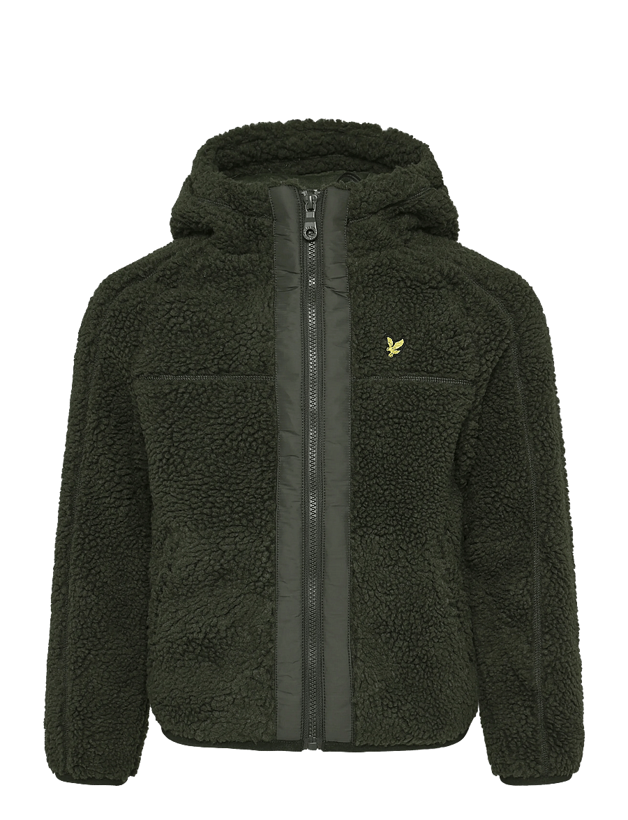 Lyle & Scott - Hooded Sherpa Fleece Jacket - thermo-jacken - deep depths - 0