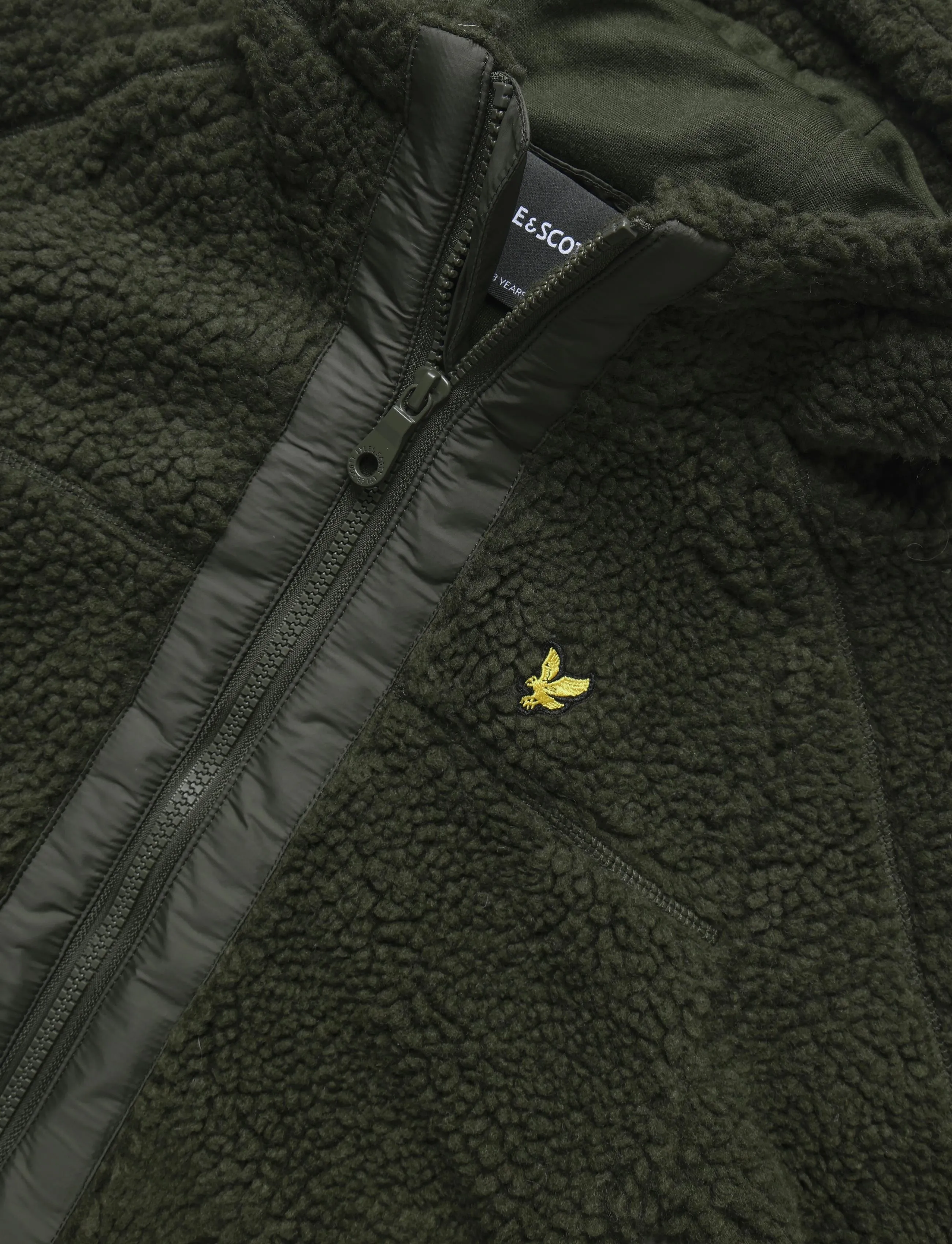 Lyle & Scott - Hooded Sherpa Fleece Jacket - thermo-jacken - deep depths - 2