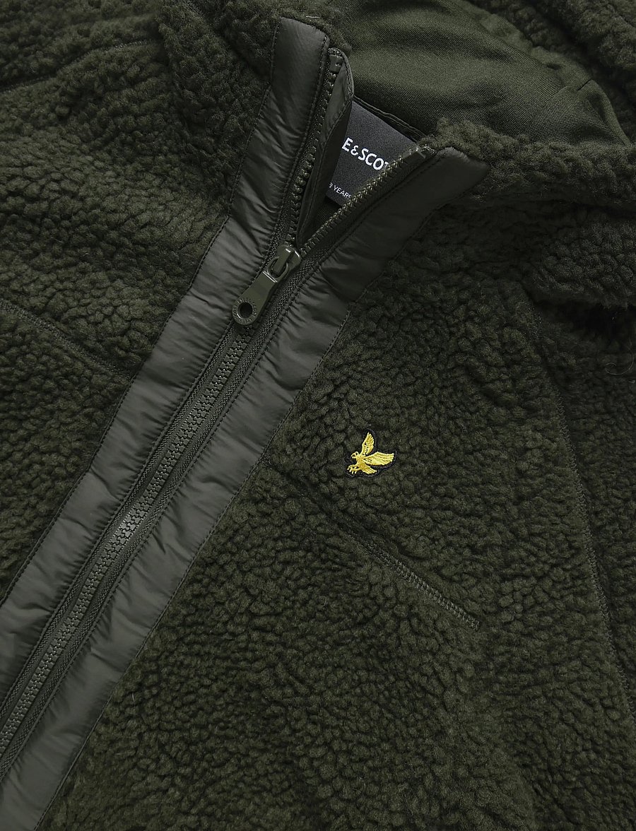 Lyle & Scott - Hooded Sherpa Fleece Jacket - thermo-jacken - deep depths - 2