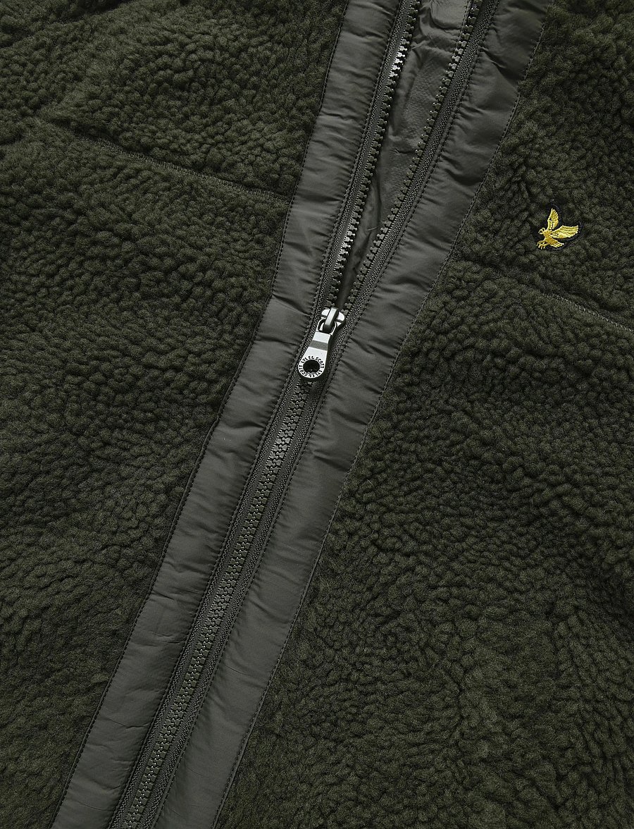 Lyle & Scott - Hooded Sherpa Fleece Jacket - thermo-jacken - deep depths - 3