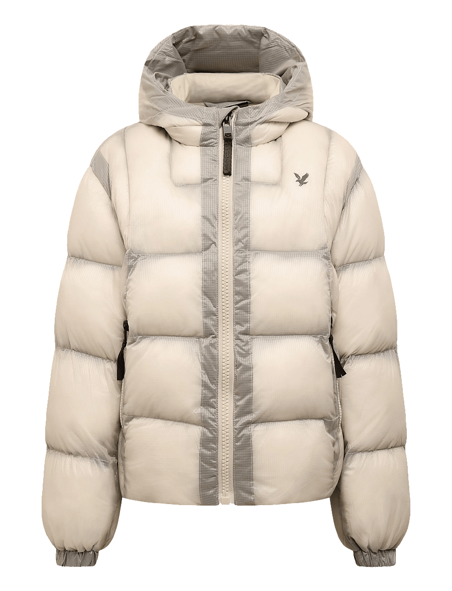 Lyle & Scott - Translucent Puffer Jacket - vinterjackor - putty - 1