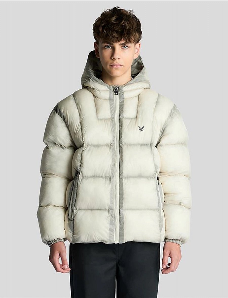 Lyle & Scott - Translucent Puffer Jacket - vinterjackor - putty - 0