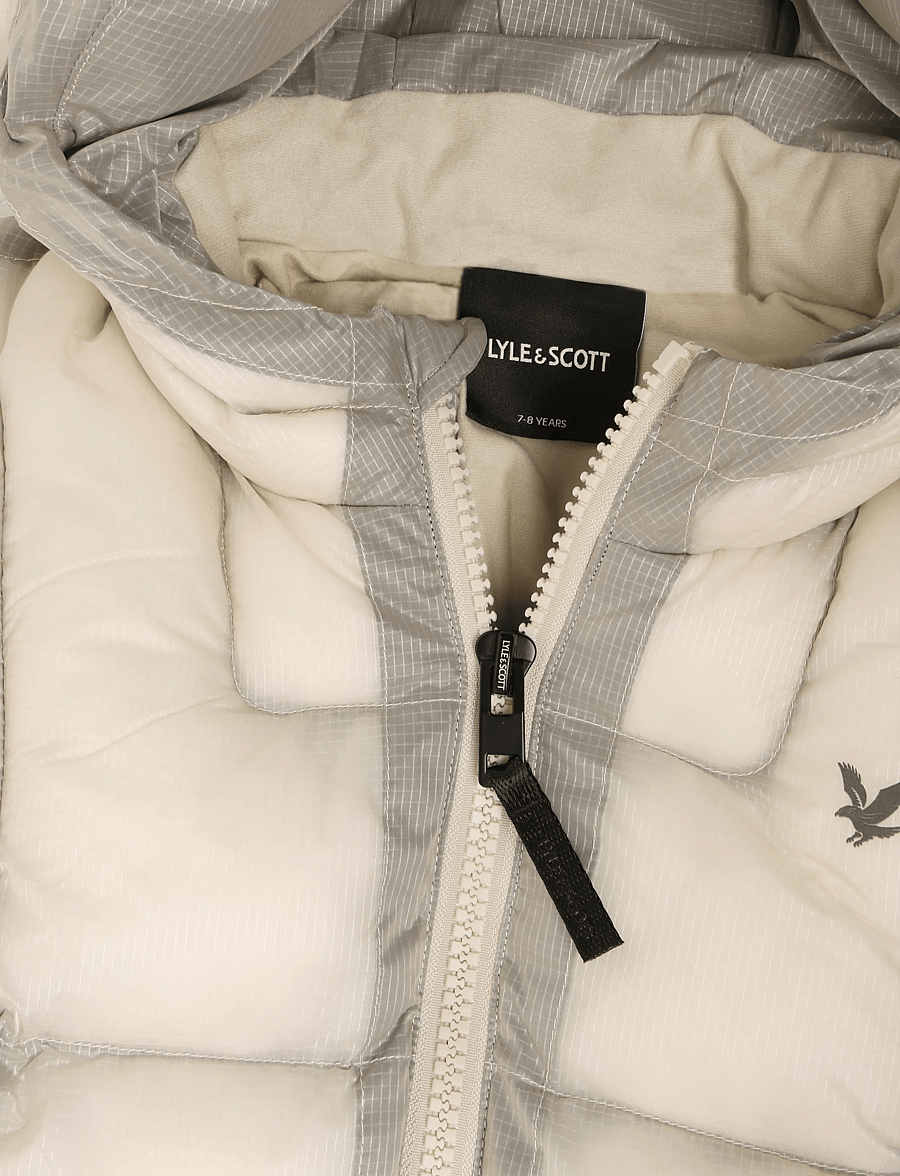 Lyle & Scott - Translucent Puffer Jacket - vinterjackor - putty - 5