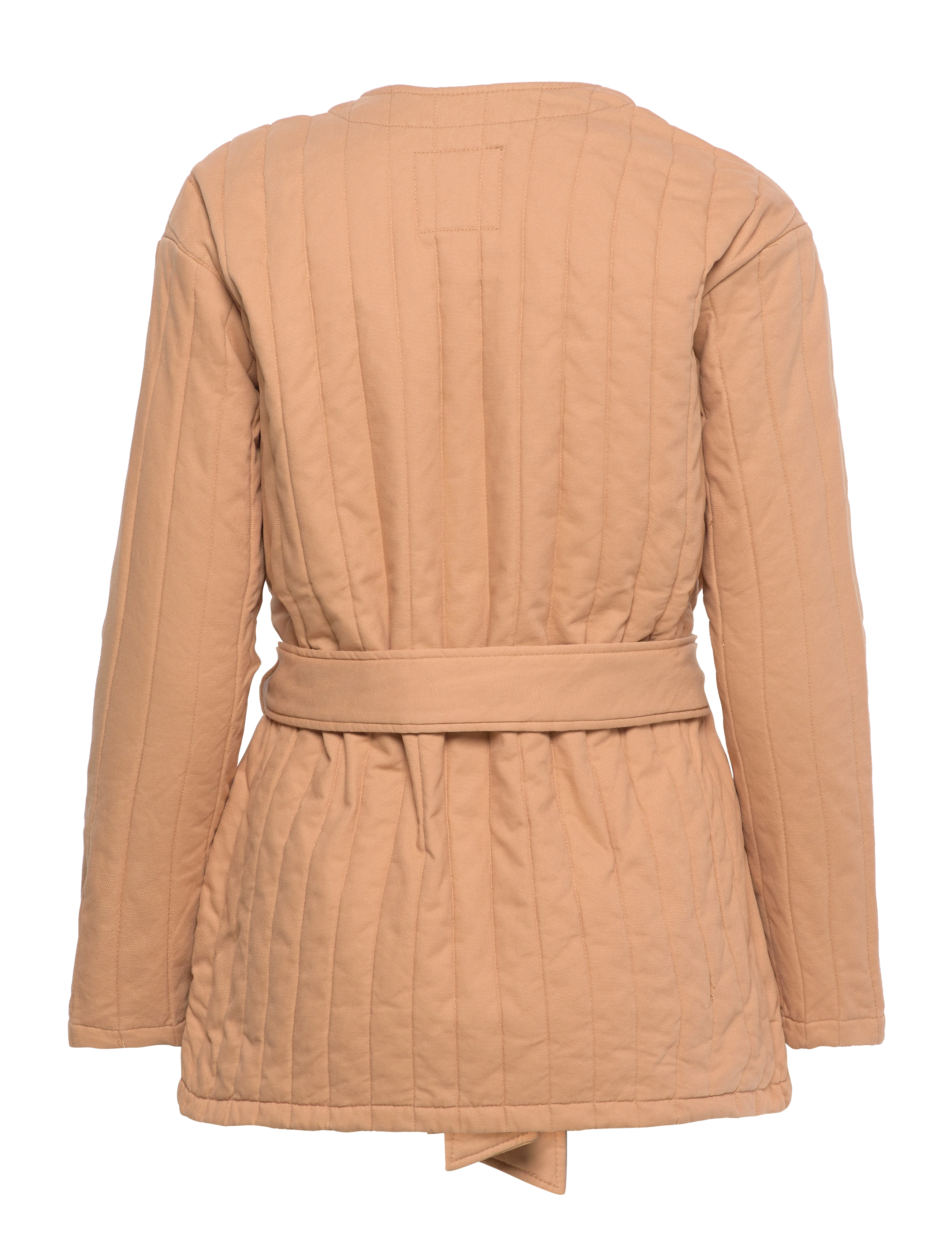 Lyle & Scott - Quilted Tie Waist Jacket - tan - 1