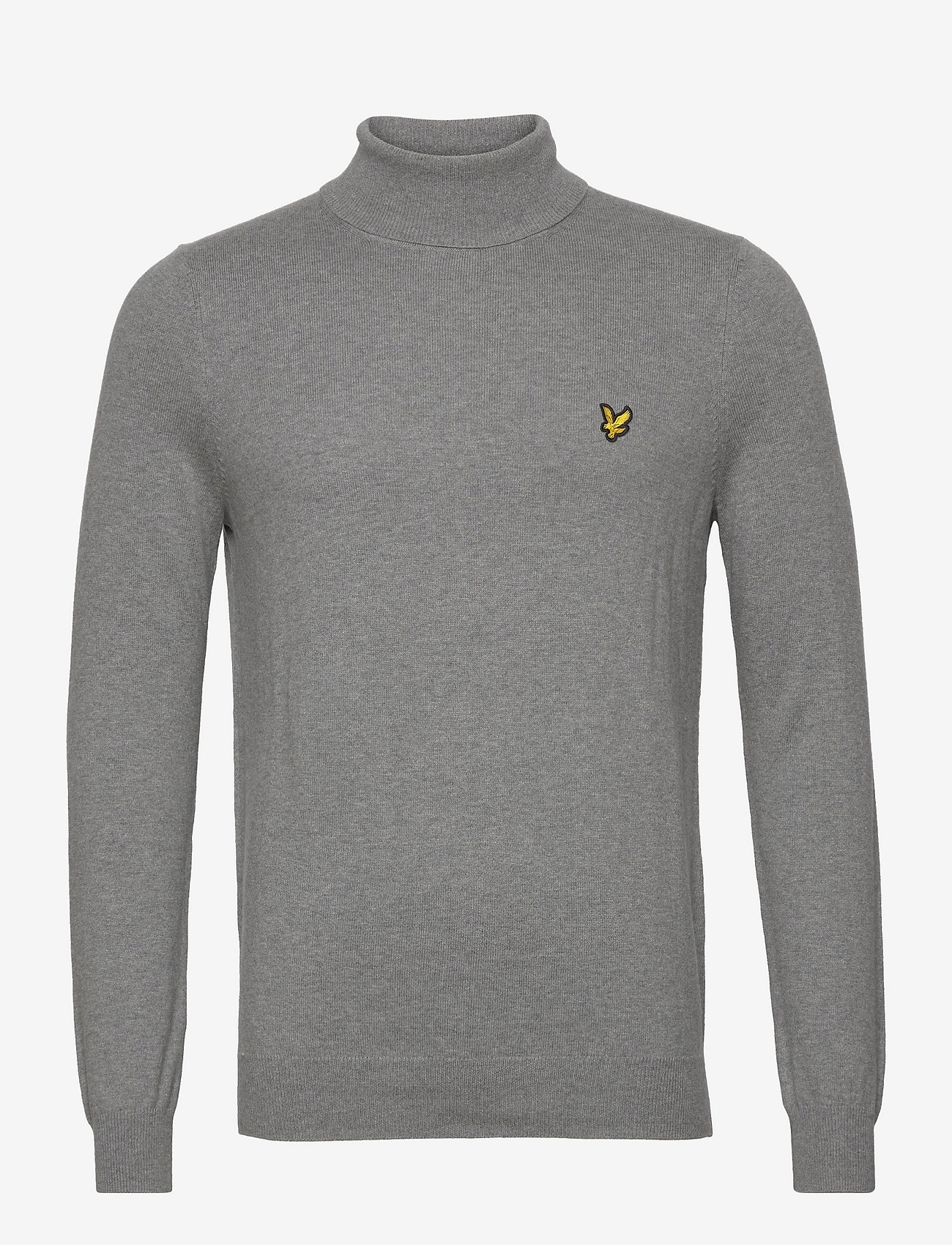 Lyle & Scott - Roll Neck Jumper - mid grey marl - 0