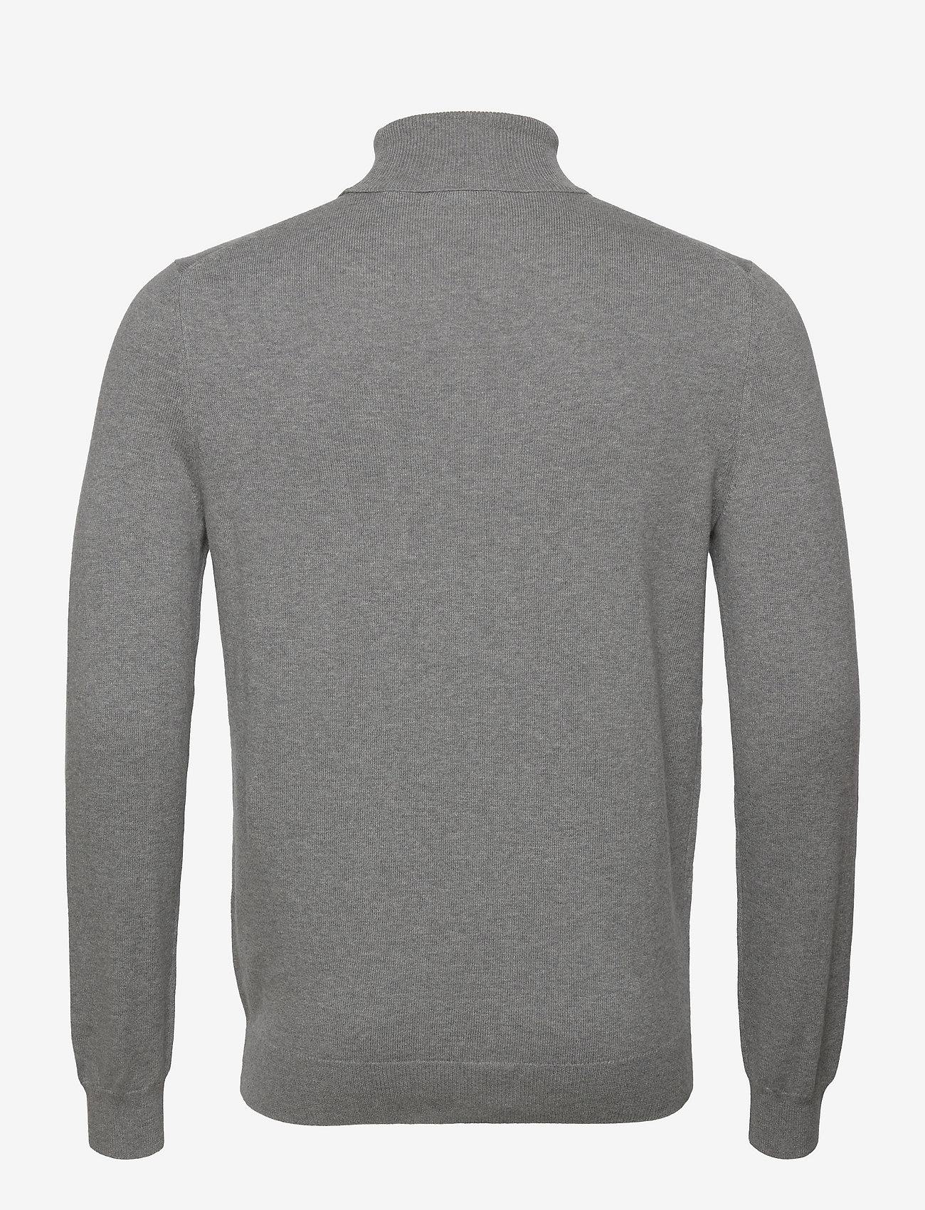Lyle & Scott - Roll Neck Jumper - mid grey marl - 1