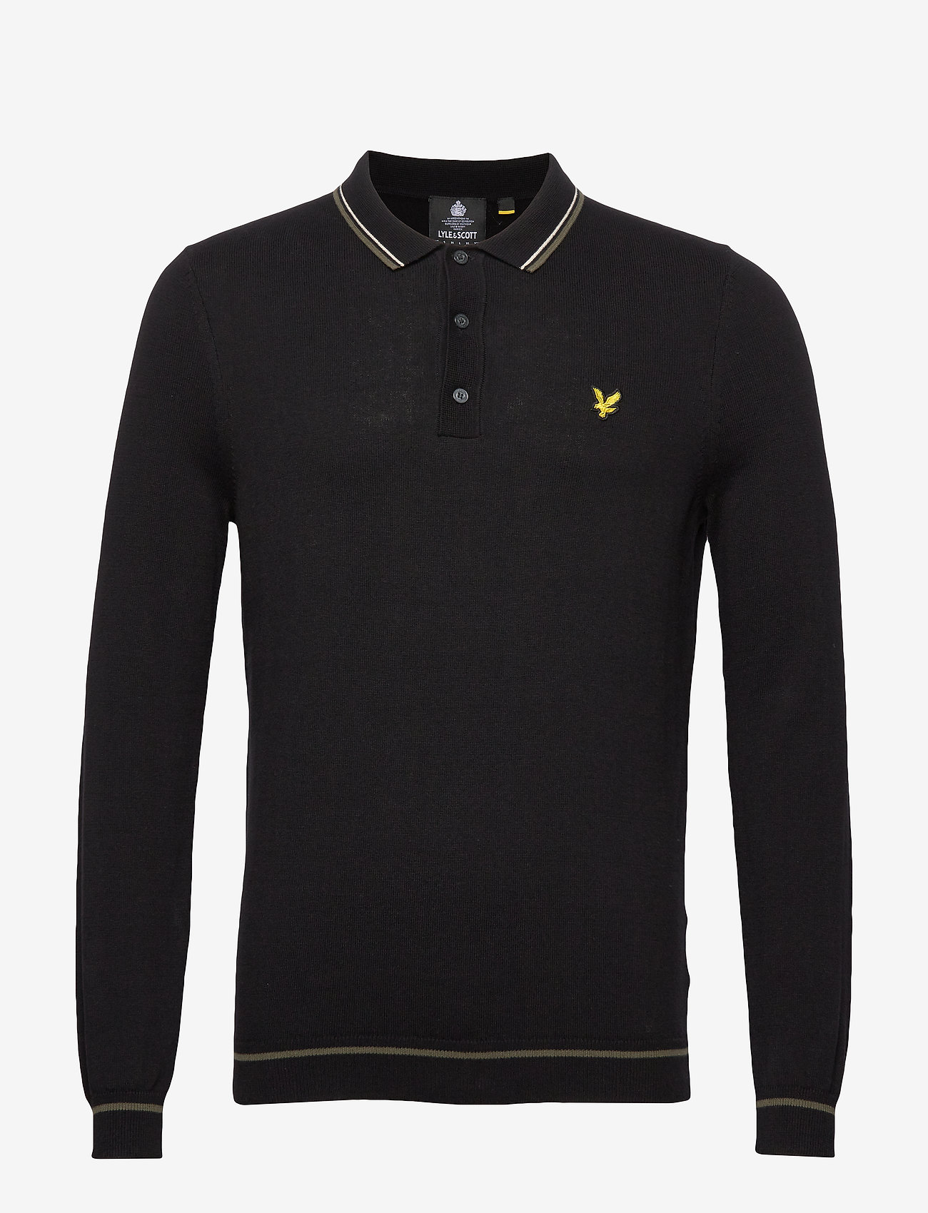 Lyle & Scott - Knitted LS Polo - true black - 0