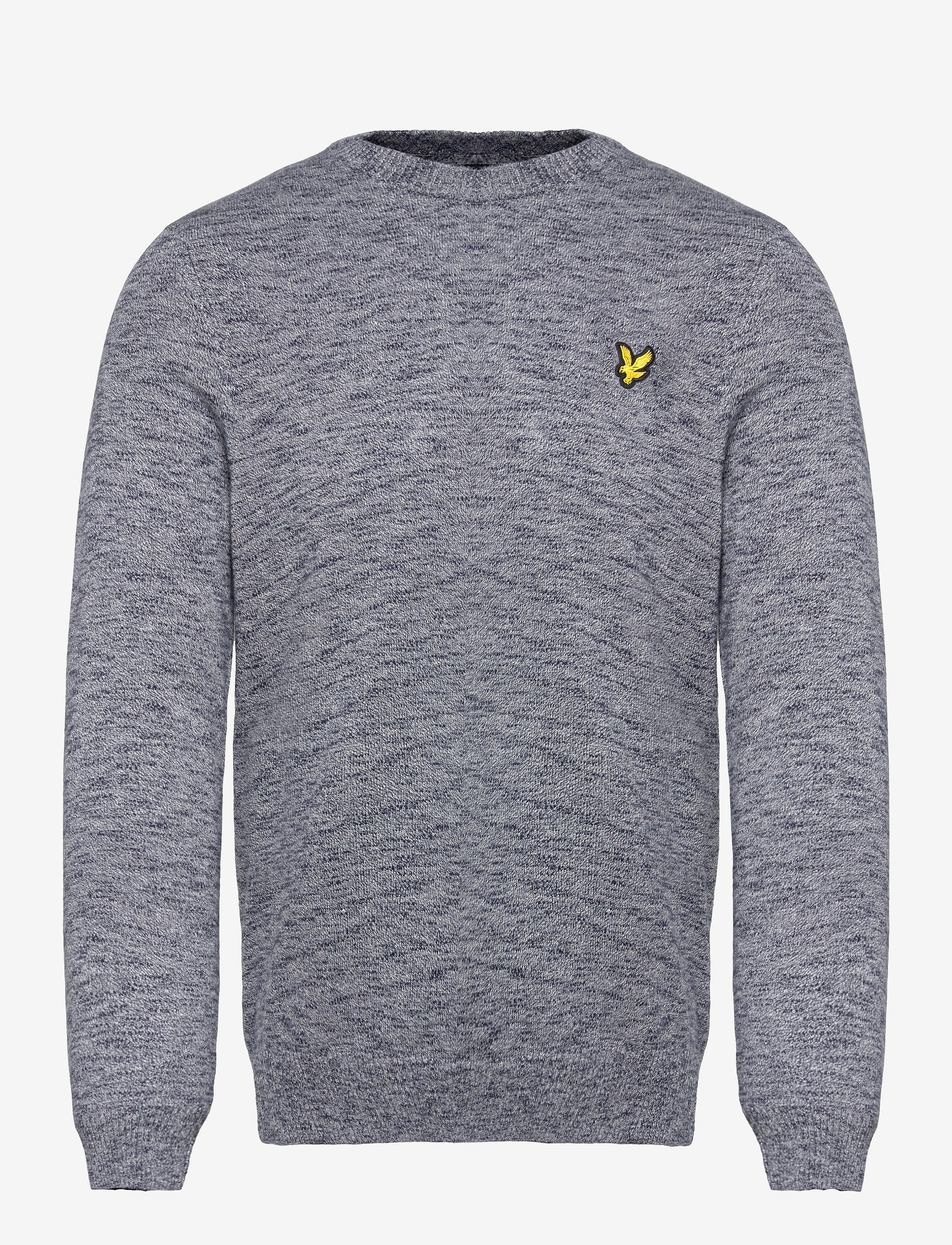Lyle & Scott - Cotton Knitted Crew Neck Jumper - navy - 0