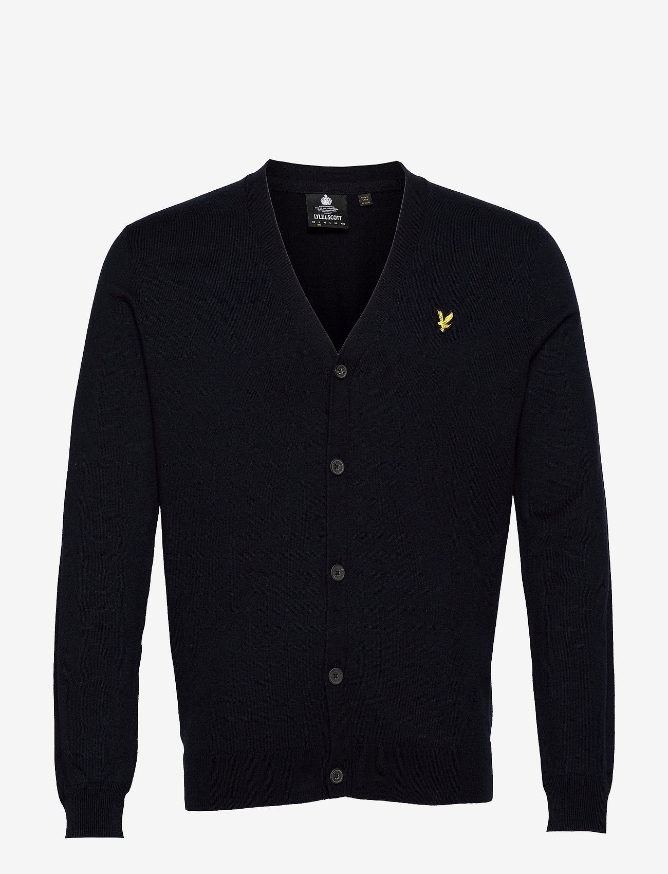 Lyle & Scott - Cotton Merino Cardigan - dark navy - 0