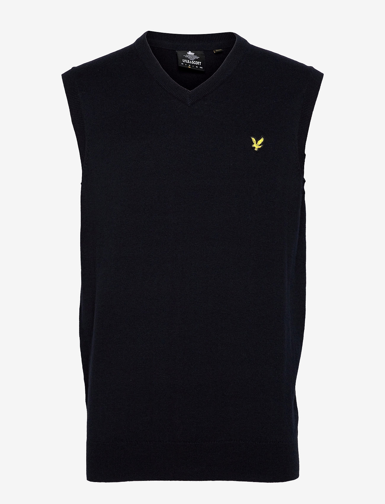 Lyle & Scott - Cotton Merino Vest - dark navy - 0