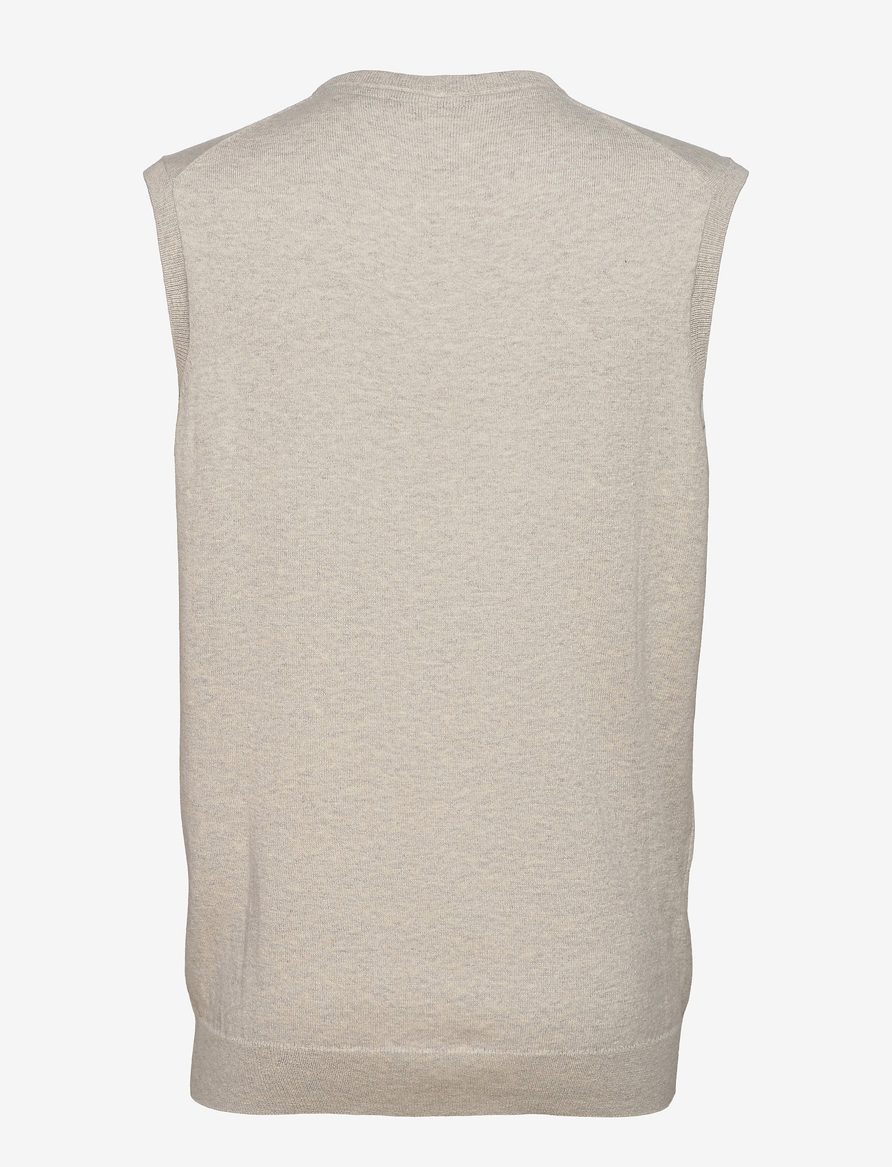Lyle & Scott - Cotton Merino Vest - light grey marl - 1