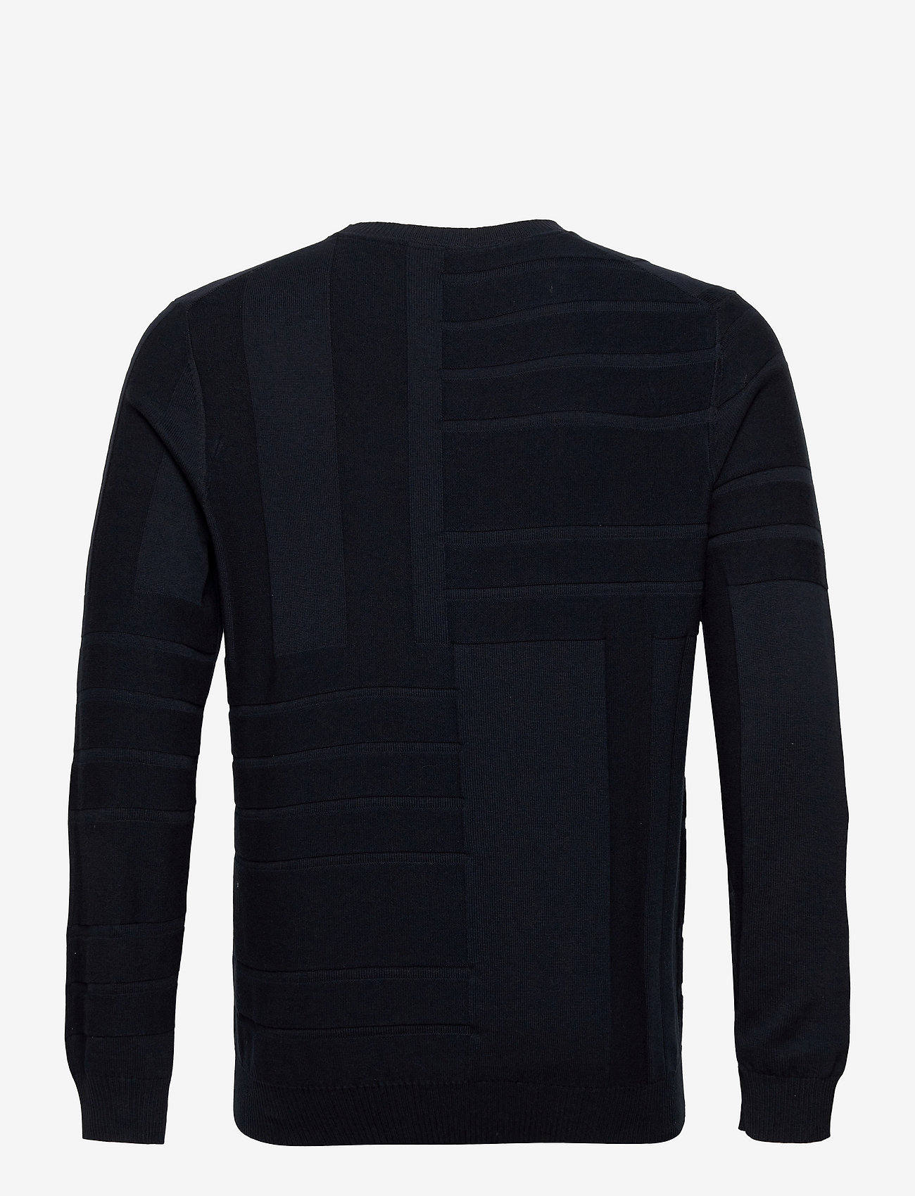 Lyle & Scott - Glitch Pattern Crew Neck Jumper - dark navy - 1