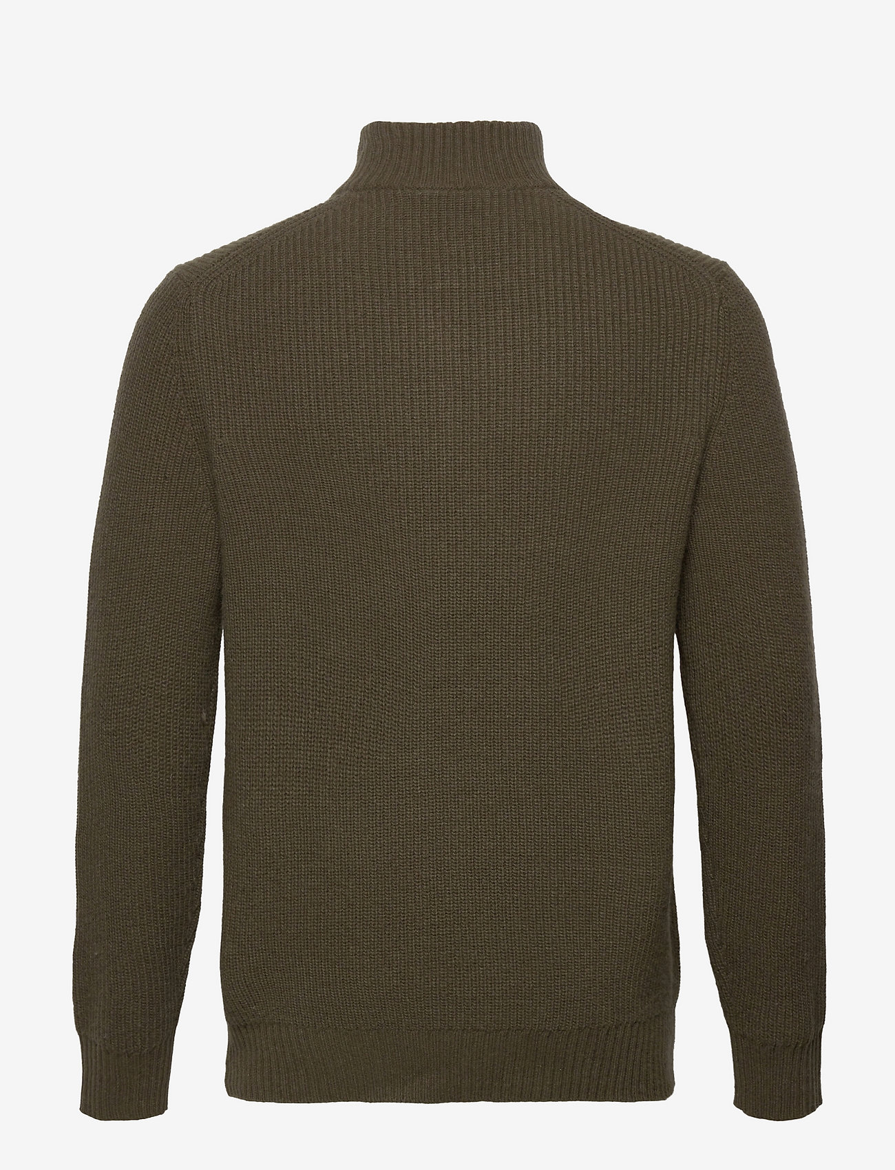 Mens Clothing Sweaters and knitwear Zipped sweaters Lyle & Scott Ribbed 1/4 Zip Jumper in Grey for Men 
