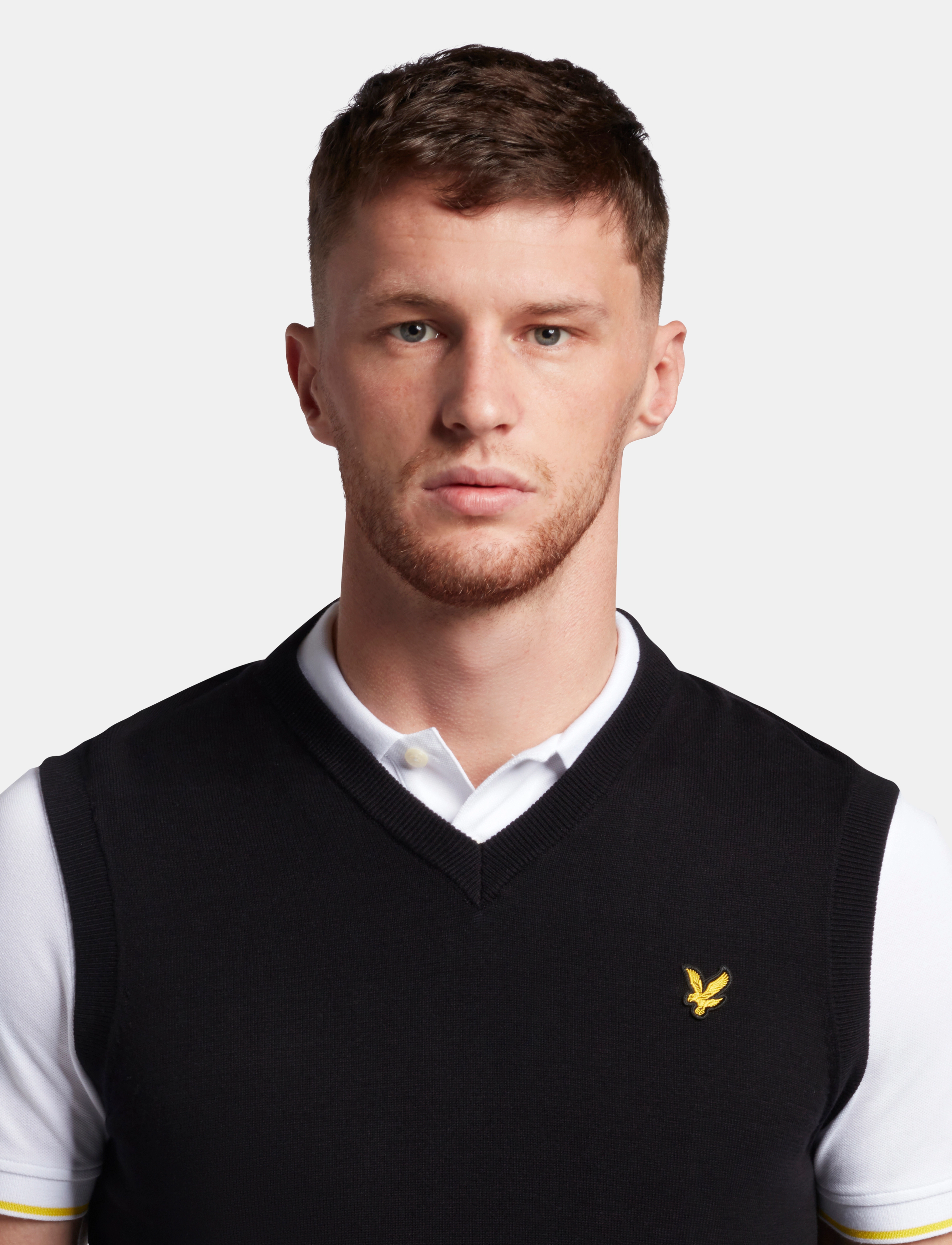 Lyle & Scott - V Neck Vest - jet black - 5
