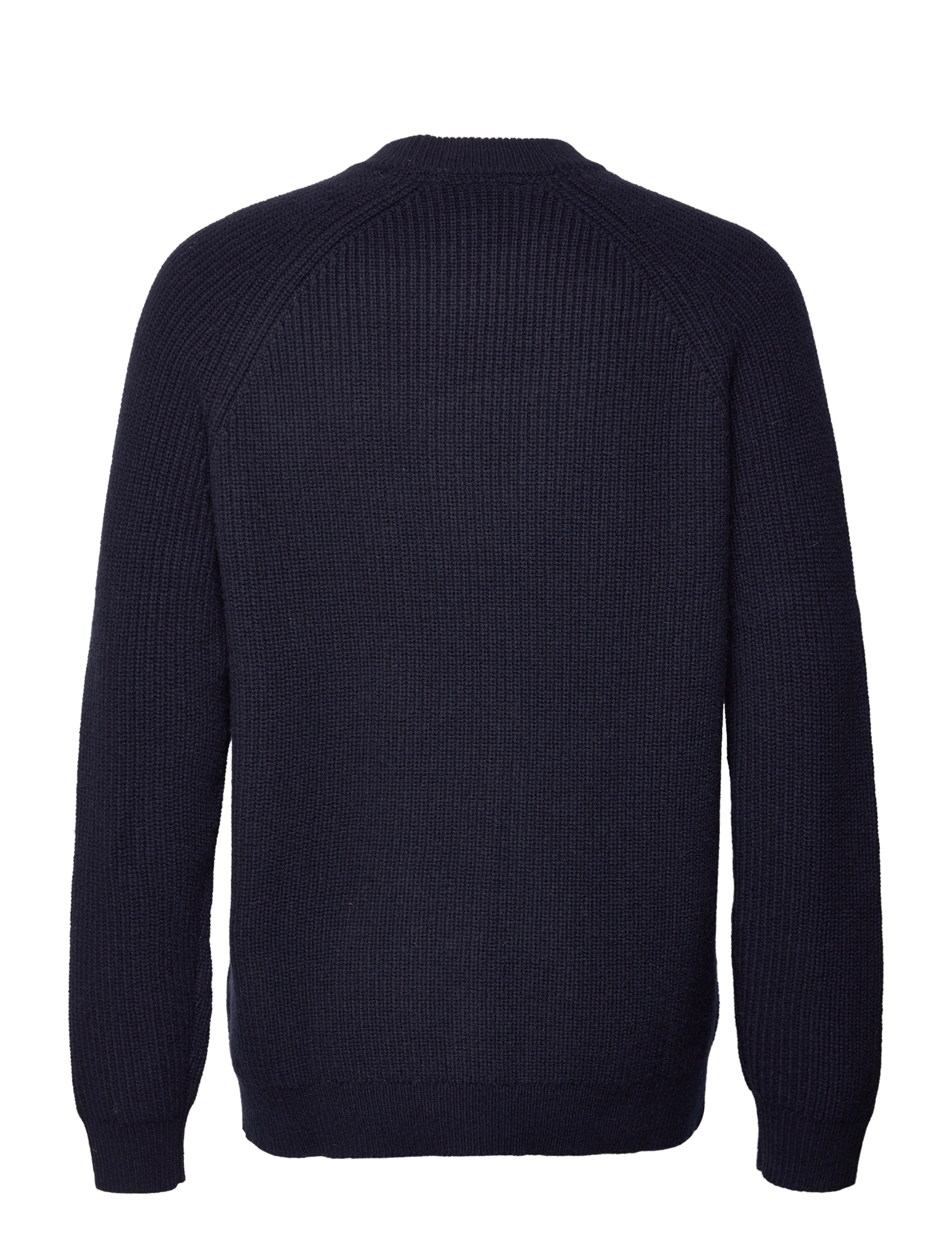 Lyle & Scott - Shaker Stitch Mock Neck Jumper - dark navy - 1