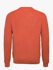 Lyle & Scott - Shaker Stitch Mock Neck Jumper - basic knitwear - victory orange - 1