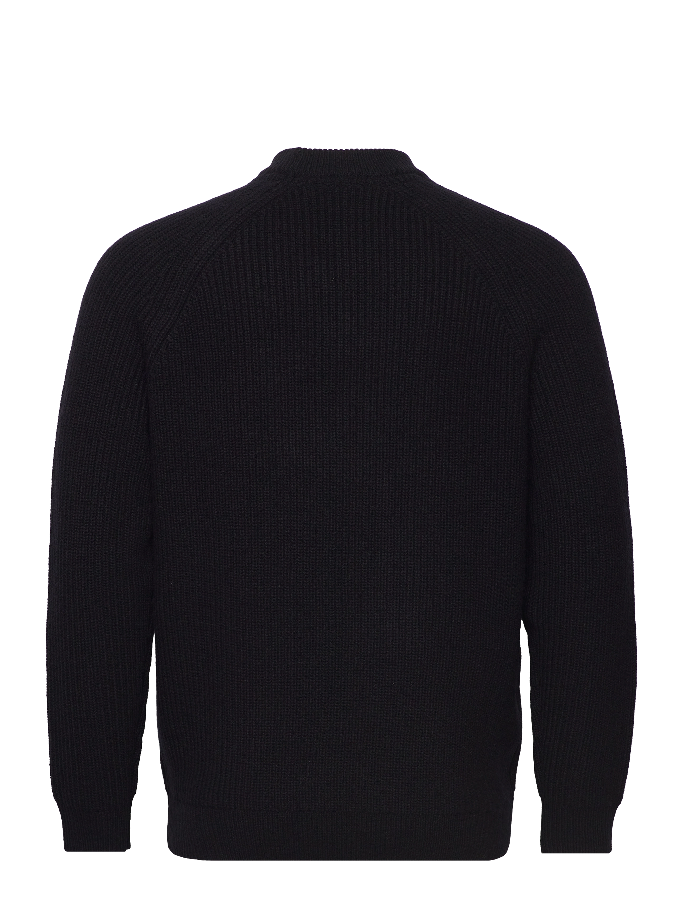 Lyle & Scott - Shaker Stitch Mock Neck Jumper - z865 jet black - 1
