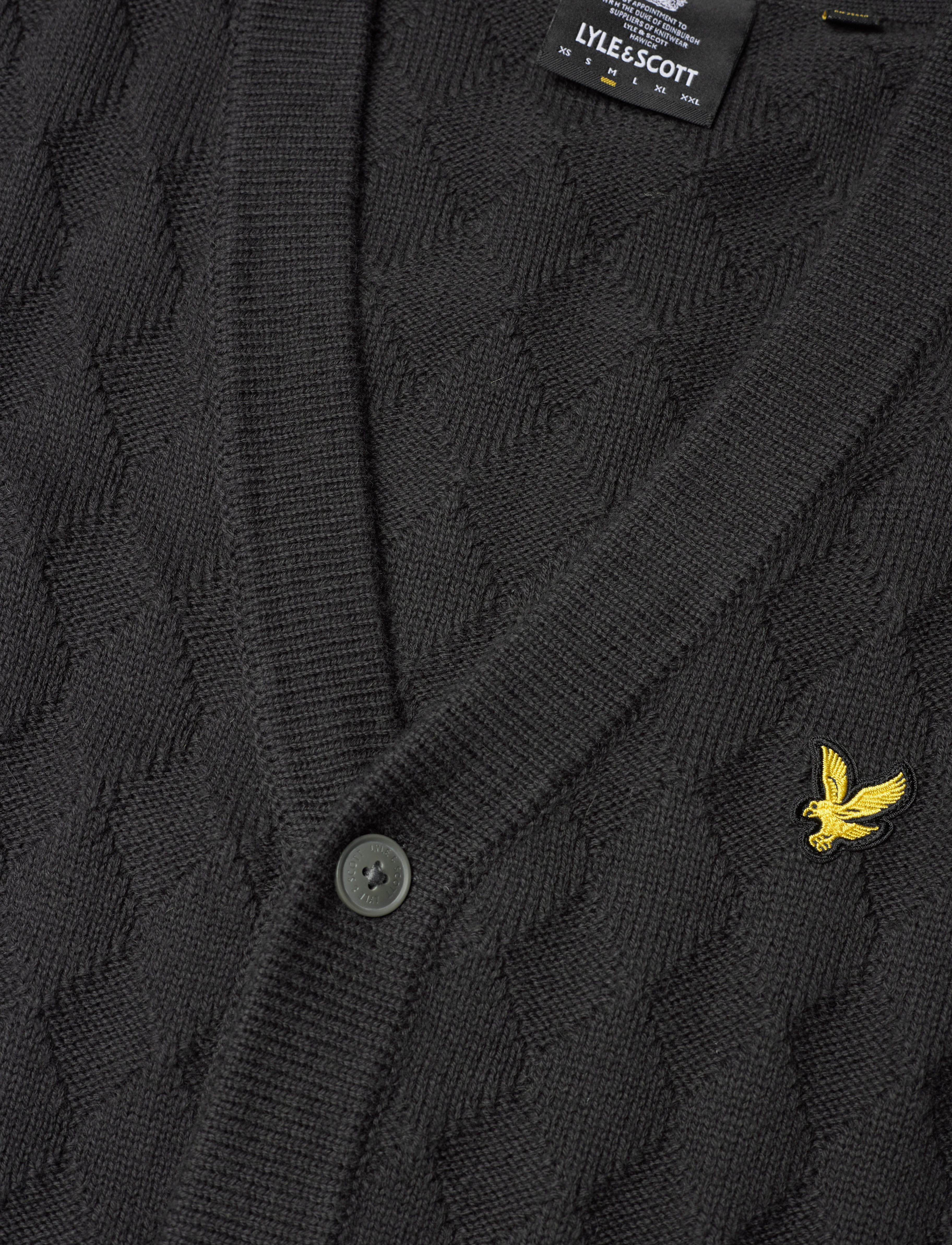 Lyle & Scott - Argyle Cardigan - gunmetal - 2