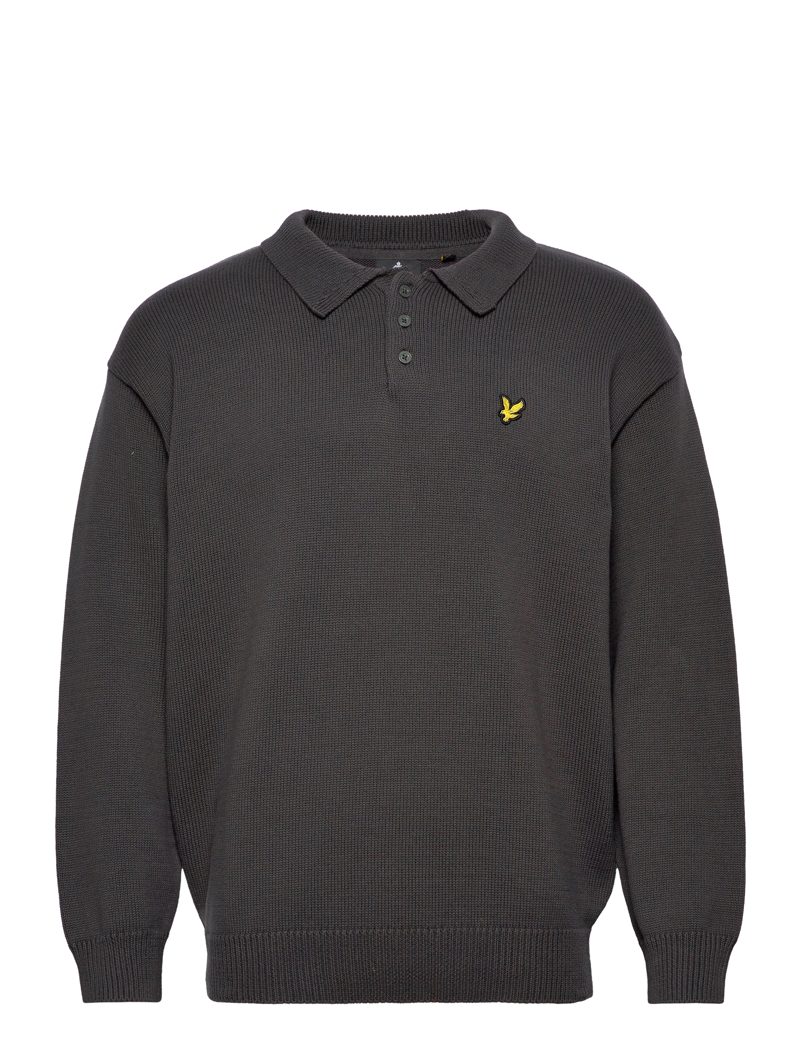 Lyle & Scott - Blousson Knitted Polo - gunmetal - 0
