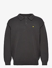 Lyle & Scott - Blousson Knitted Polo - dzianinowe bluzki polo - gunmetal - 0