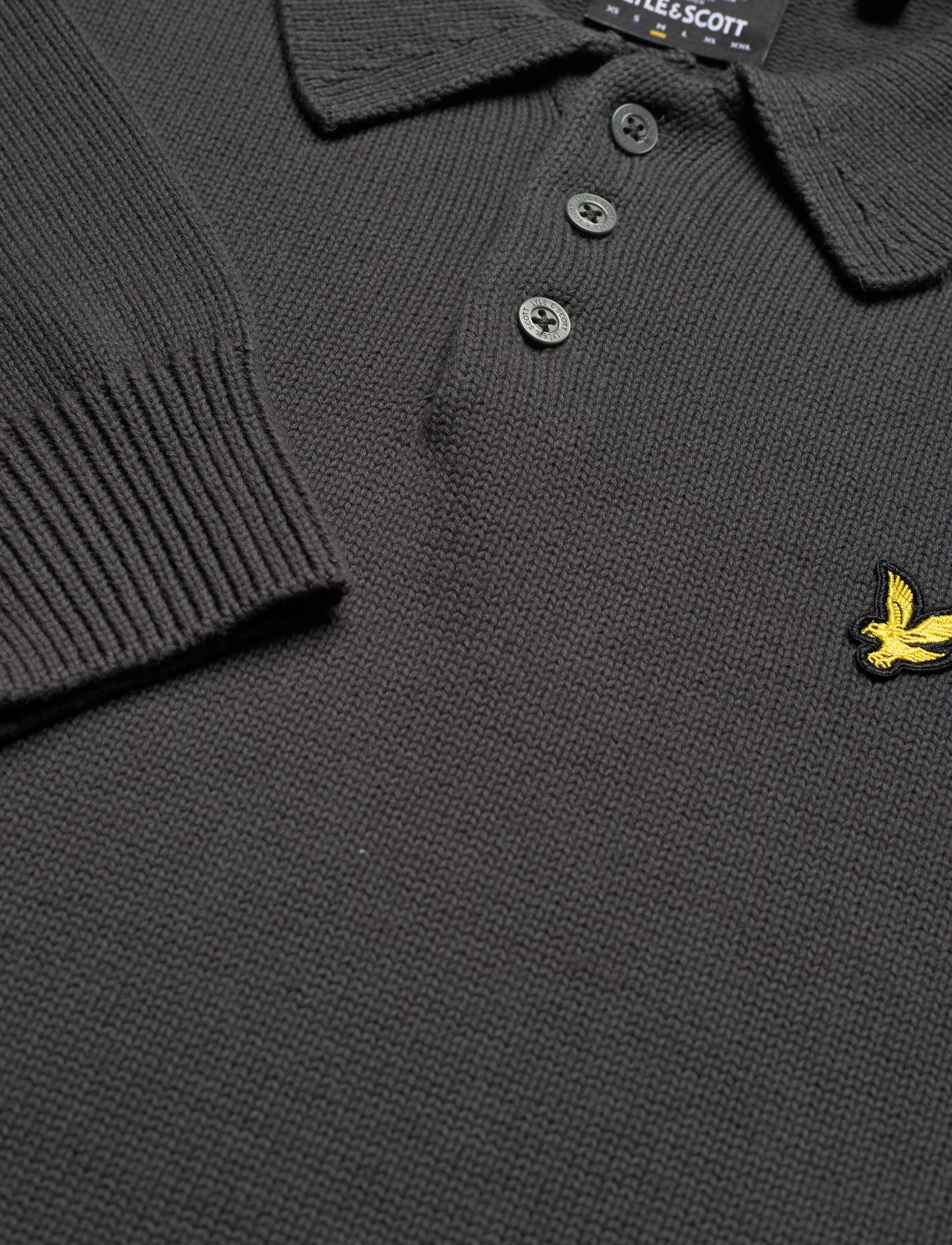 Lyle & Scott - Blousson Knitted Polo - gunmetal - 2
