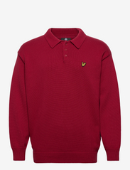 Lyle & Scott - Blousson Knitted Polo - knitted polos - tunnel red - 0