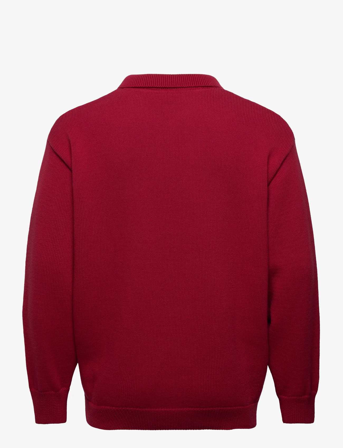 Lyle & Scott - Blousson Knitted Polo - polostrik - tunnel red - 1