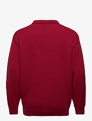Lyle & Scott - Blousson Knitted Polo - stickade pikéer - tunnel red - 1