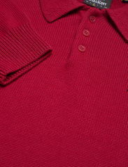 Lyle & Scott - Blousson Knitted Polo - neulotut poolot - tunnel red - 2