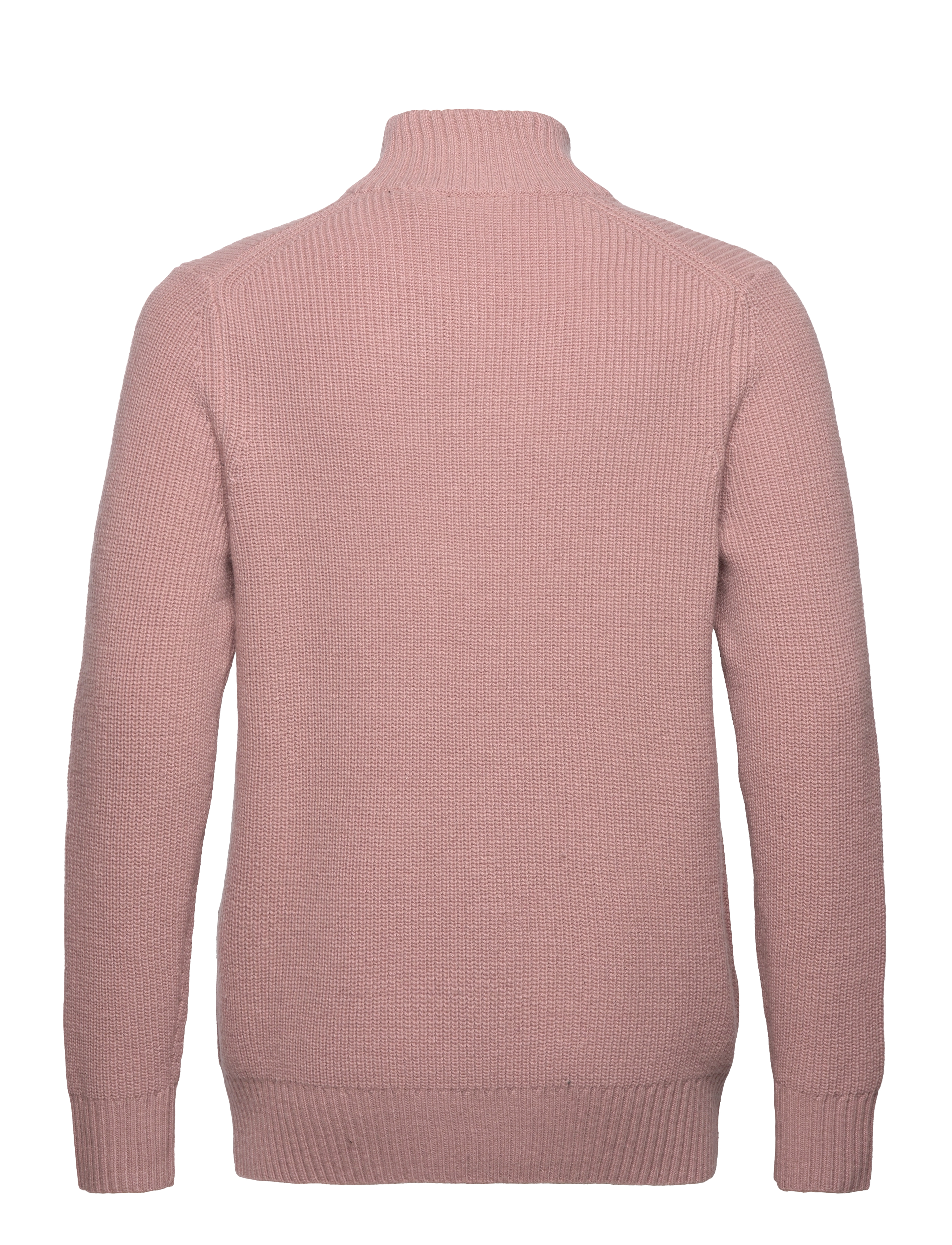 Lyle & Scott - Ribbed Quarter Zip Jumper - mauve dusk - 1
