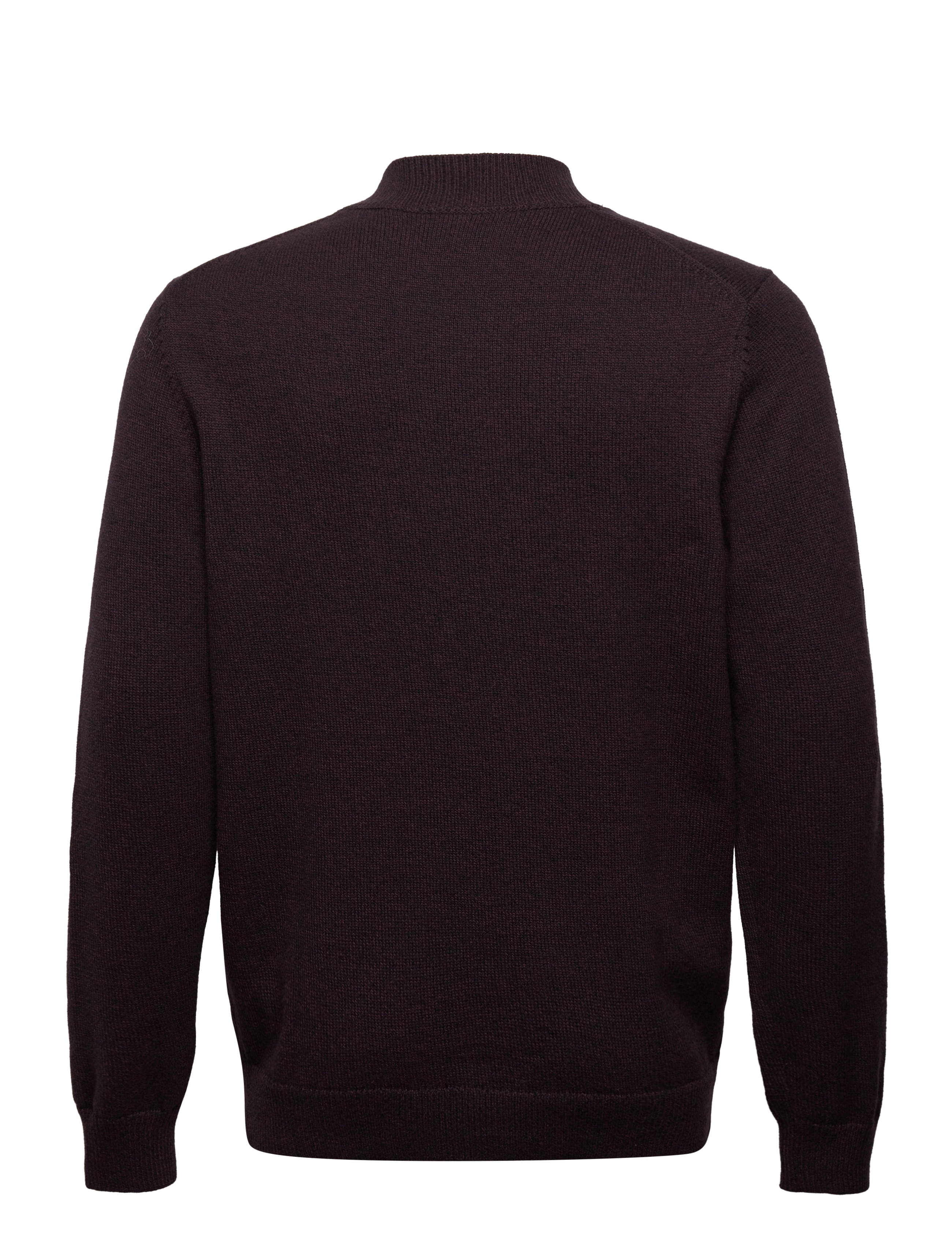 Lyle & Scott - Mouline Roll Neck Jumper - beetroot/jet black - 1