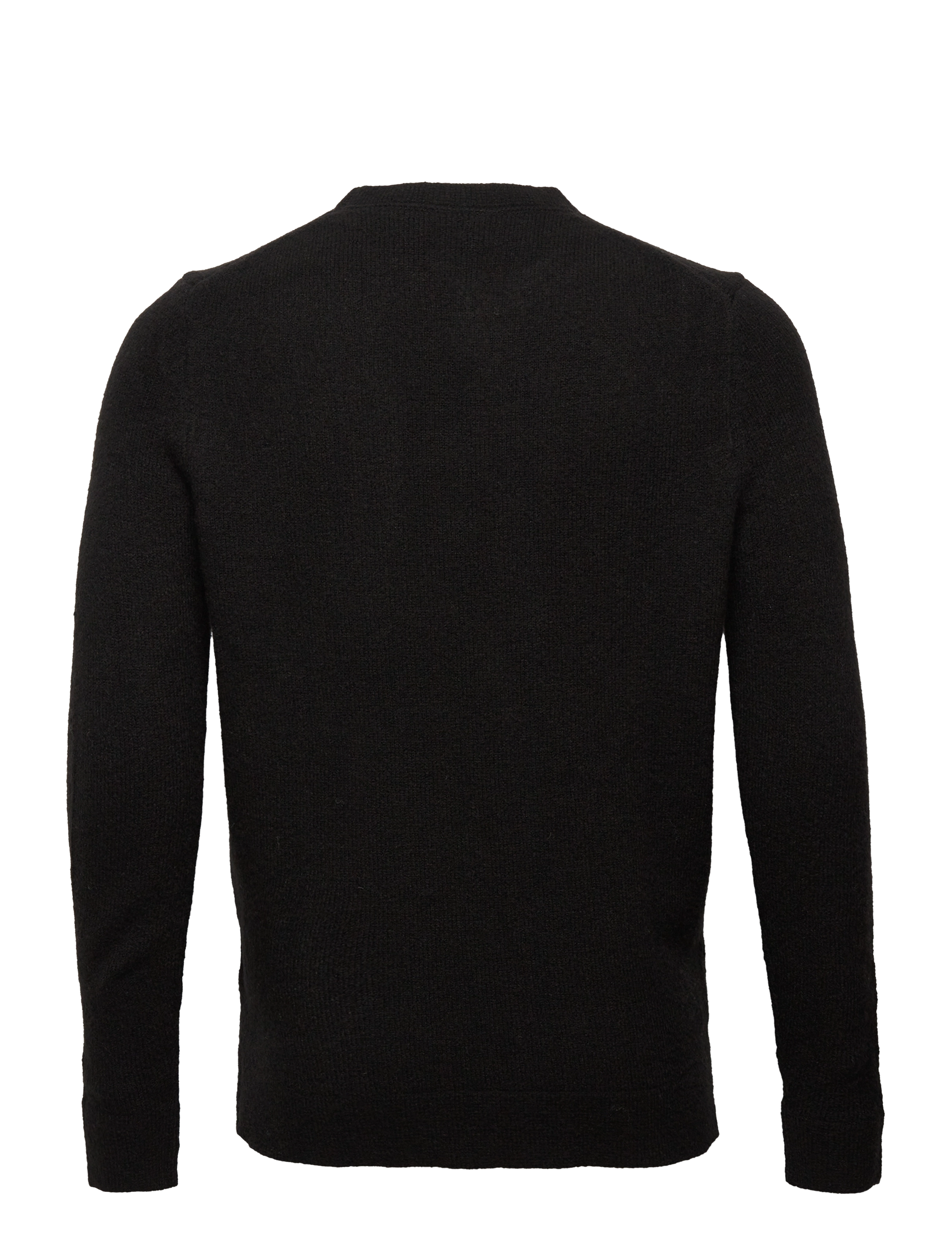 Lyle & Scott - Brushed Crew Neck - jet black - 1