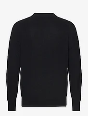 Lyle & Scott - Chevron Knit - knitted round necks - x002 black ice - 1
