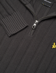 Lyle & Scott - Moss Stitch Quarter Zip Jumper - pullover mit halbem reißverschluss - w635 gunmetal - 2