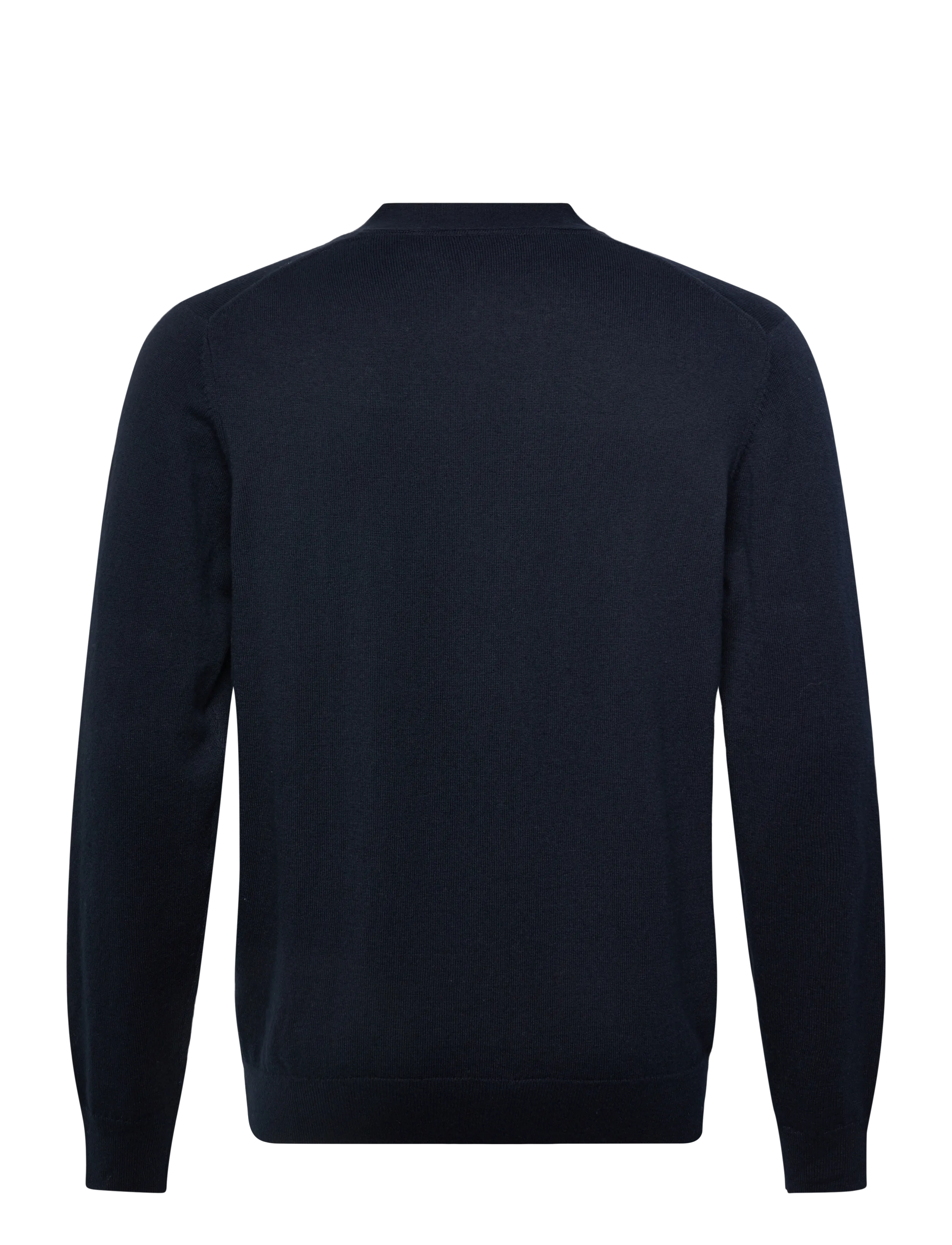 Lyle & Scott - Cotton Merino V Neck Cardigan - z271 dark navy - 1