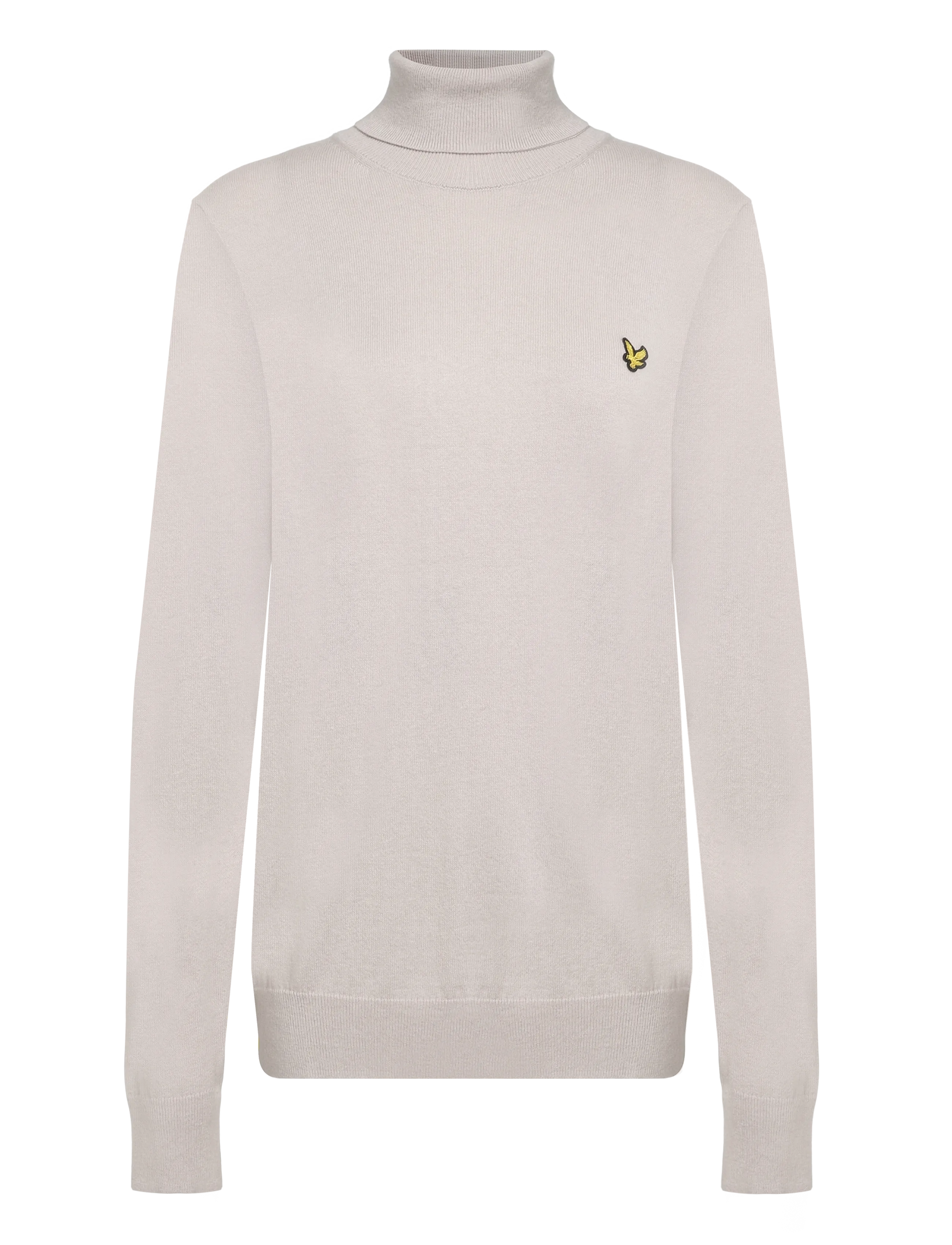 Lyle & Scott Cotton Merino Turtleneck Jumper - Neuleet - COVE / cream