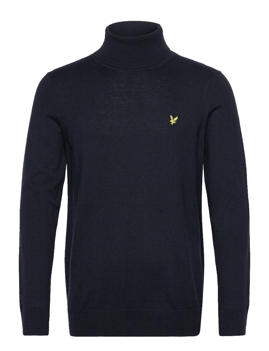 Lyle & Scott - Cotton Merino Turtleneck Jumper - golfy - dark navy - 1