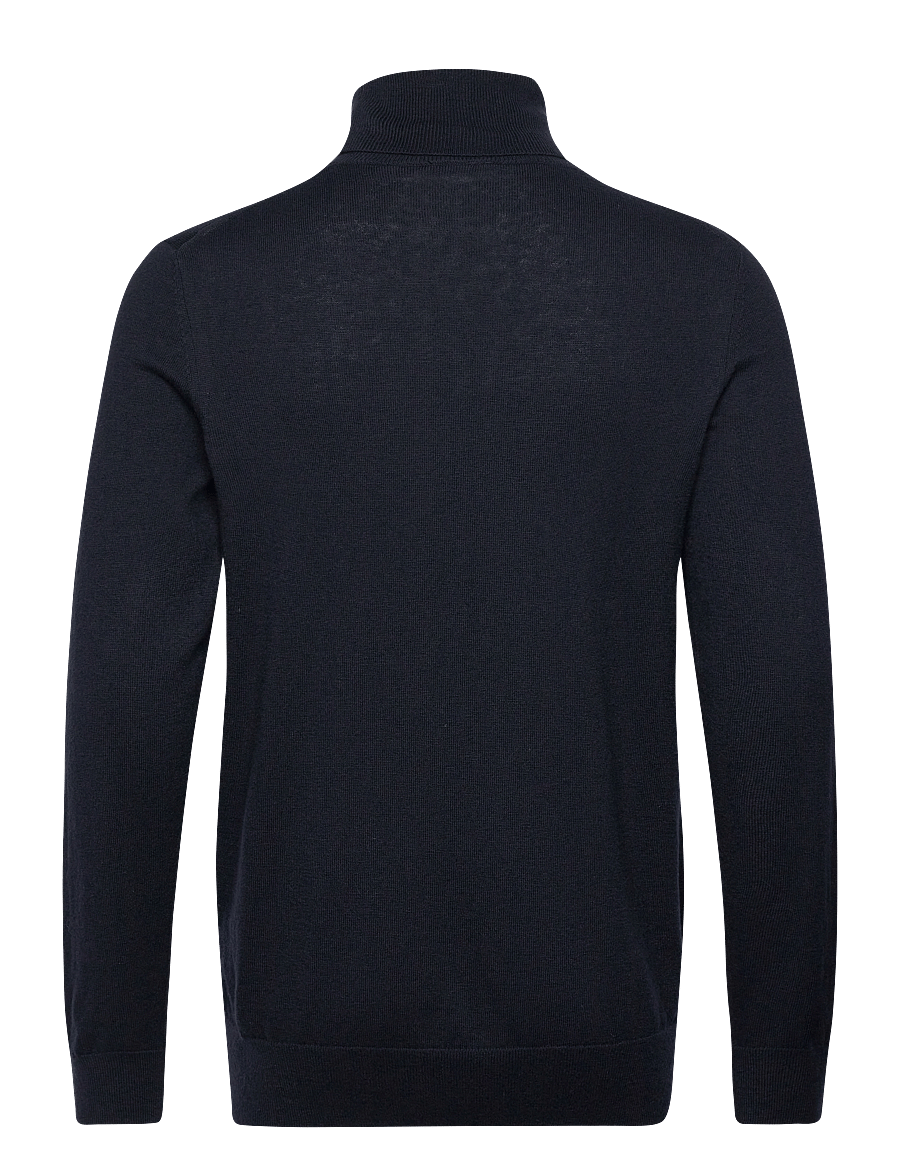 Lyle & Scott - Cotton Merino Turtleneck Jumper - golfy - dark navy - 2