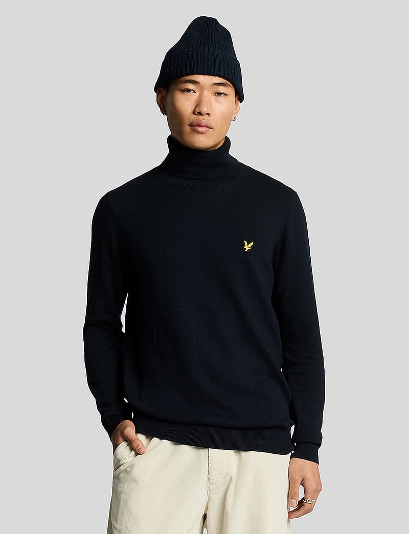Lyle & Scott - Cotton Merino Turtleneck Jumper - polokrage - dark navy - 0